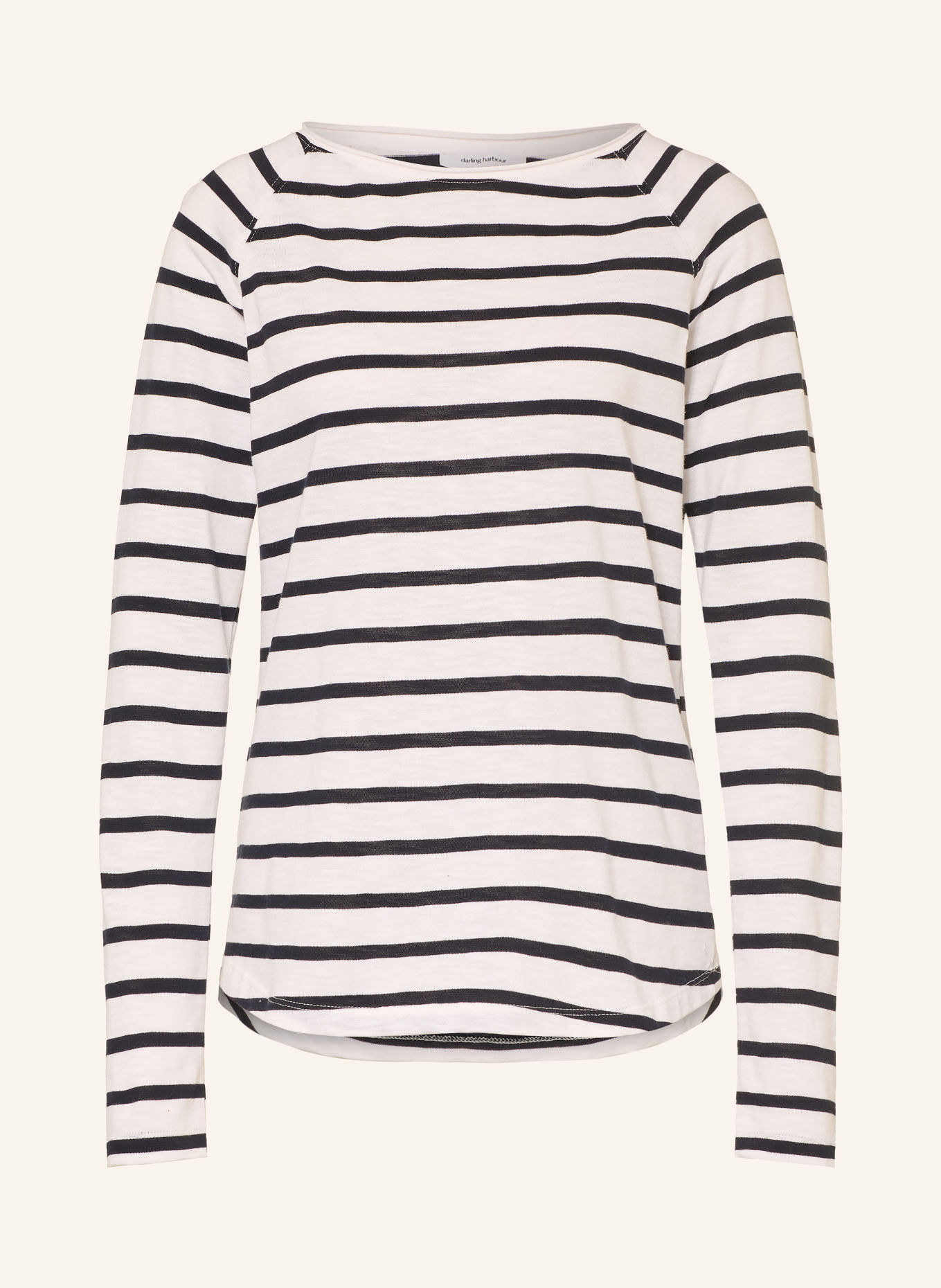 darling harbour Haut à manches longues: WHITE / NAVY