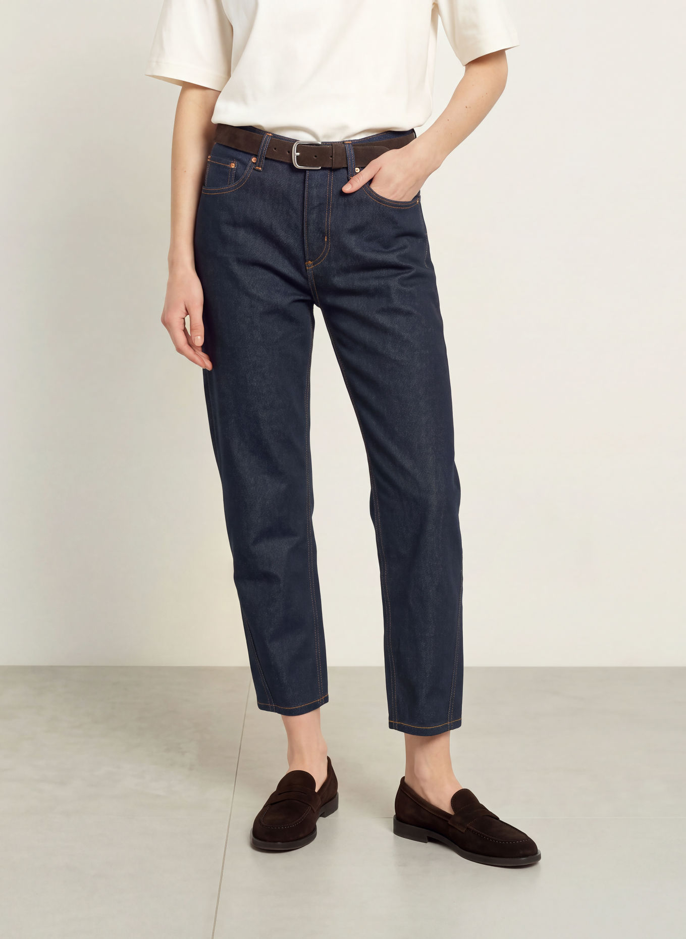 Marc O'Polo Jean barrel LARA: 4306 Dark Rinsed Wash