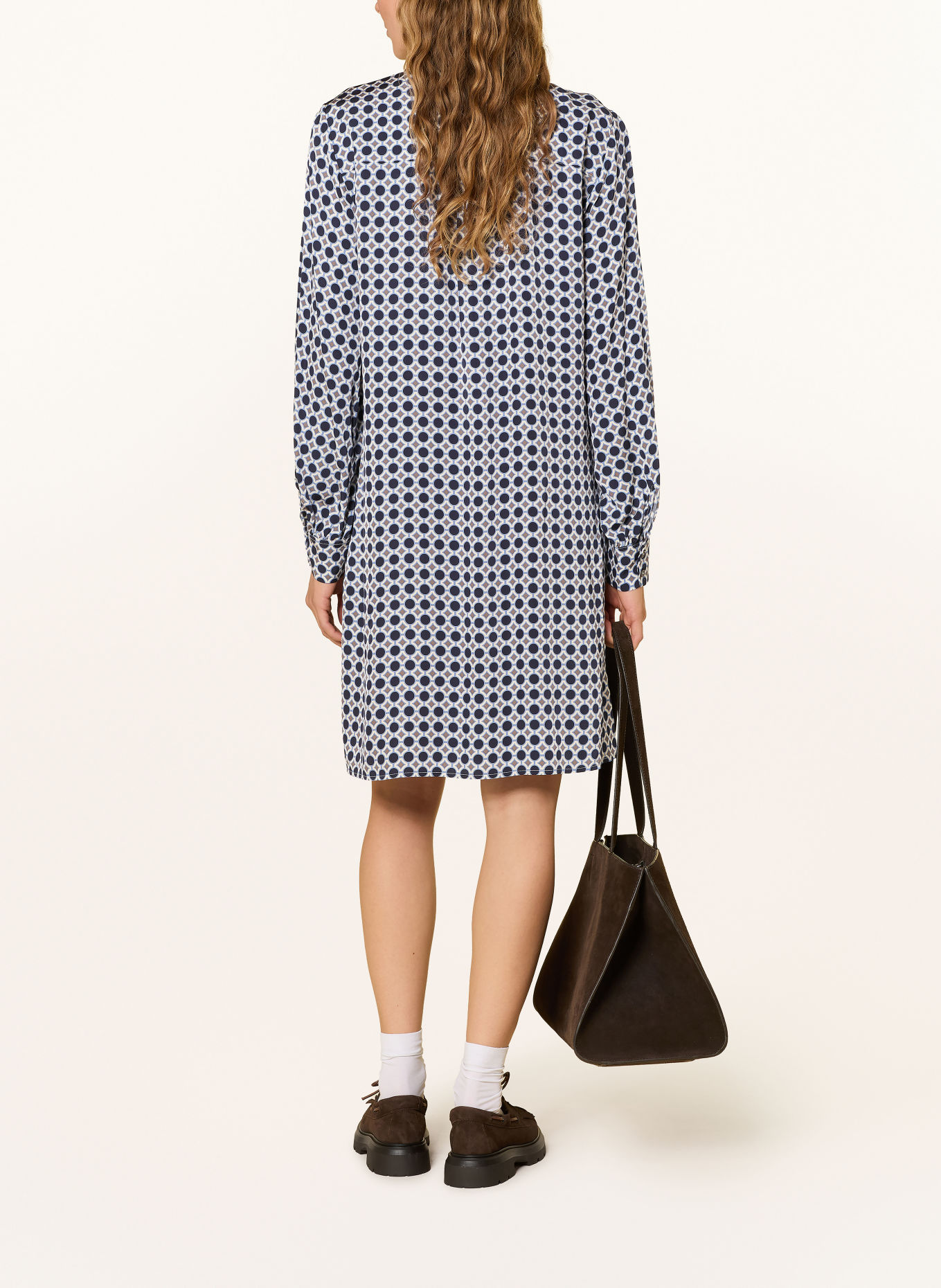 Marc O'Polo Kleid: DUNKELBLAU / BLAU / WEISS