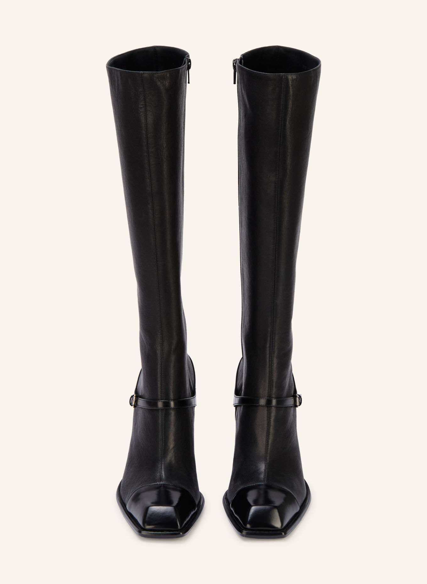 McQUEEN NIKO Boots: BLACK / SILVER