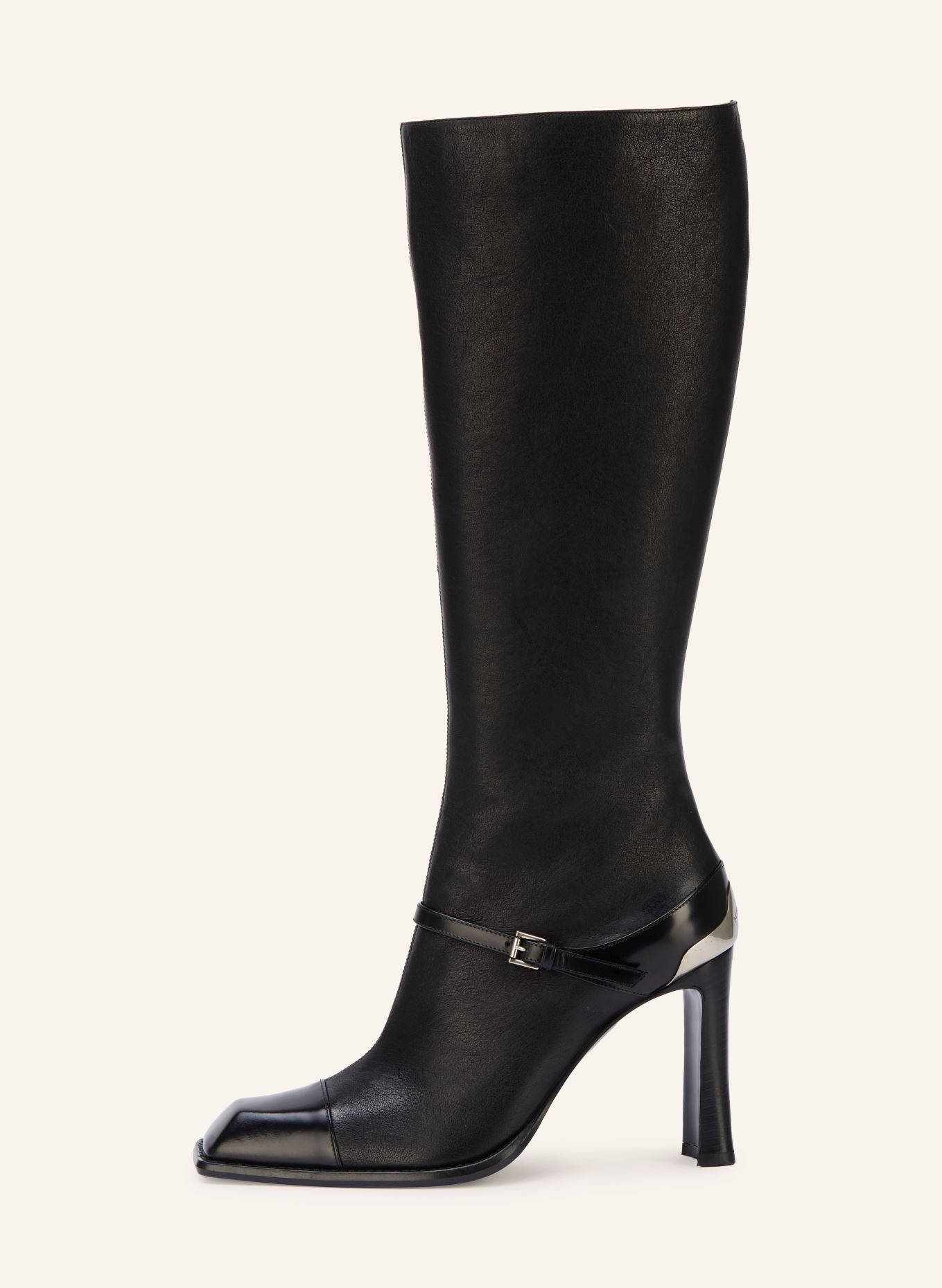 McQUEEN NIKO Boots: BLACK / SILVER