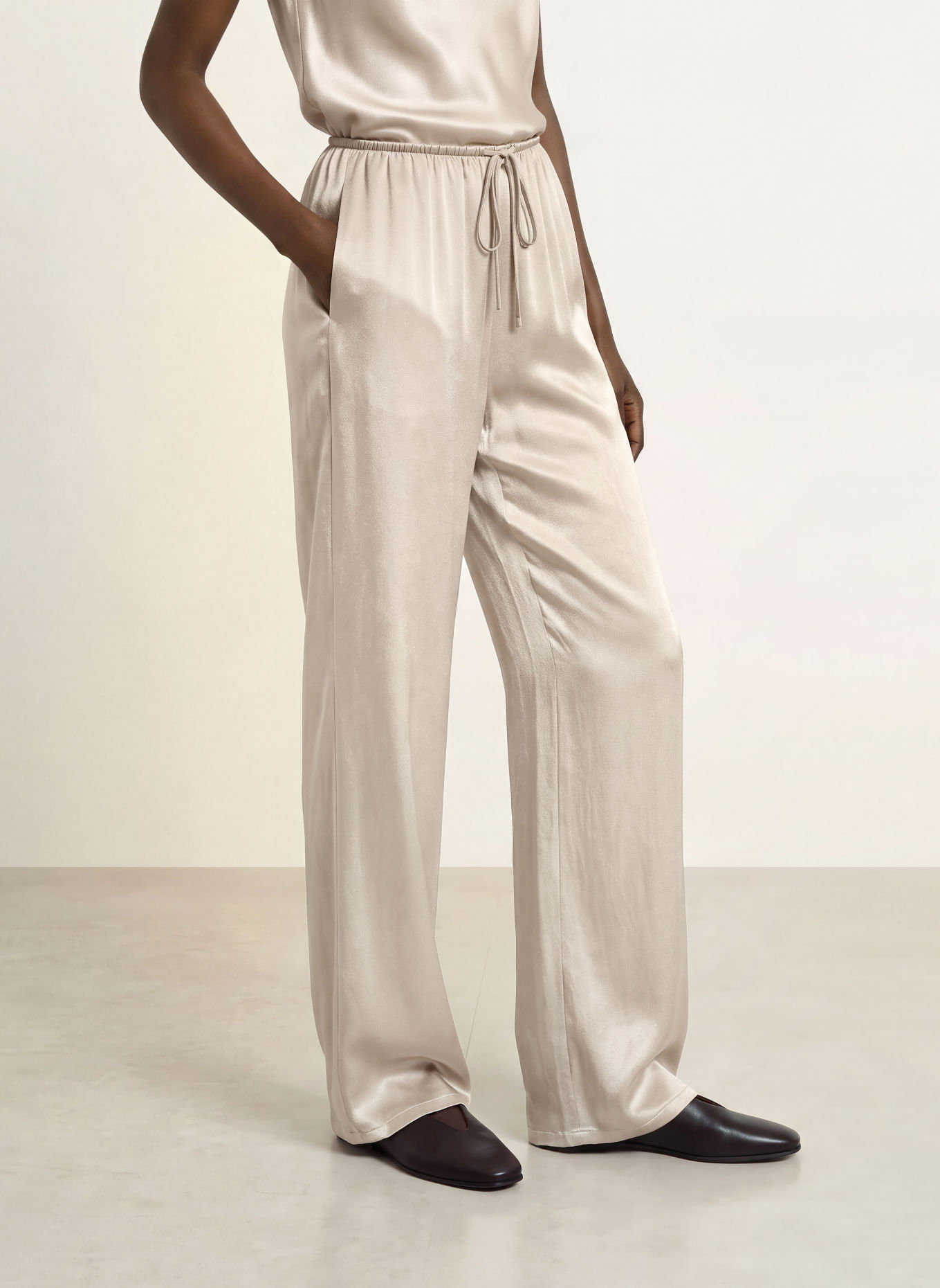 Rails Satinhose VIRGO: TAUPE