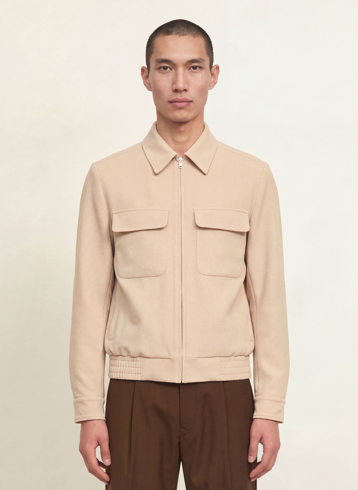SANDRO Blouson: BEIGE