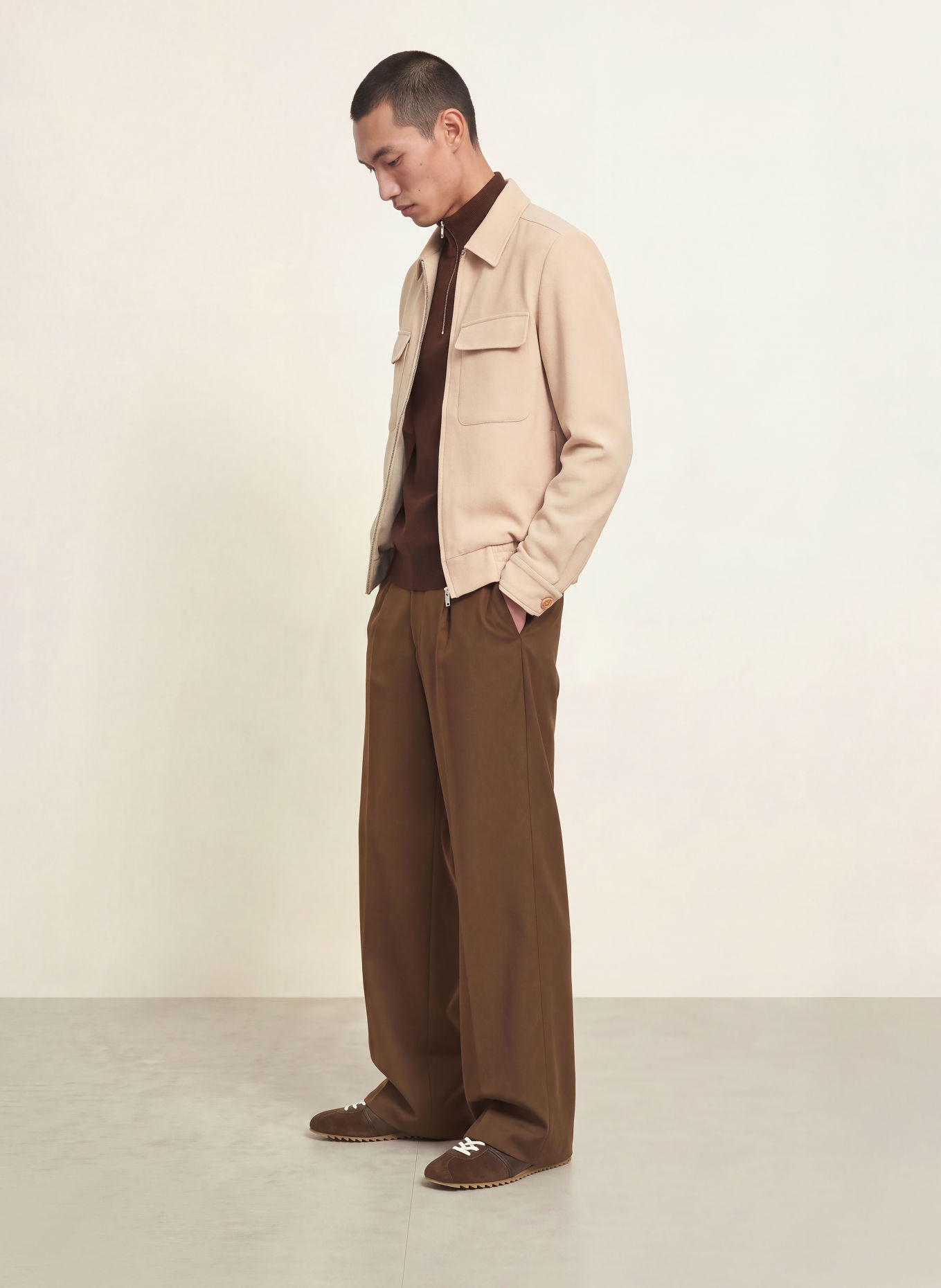 SANDRO Blouson: BEIGE