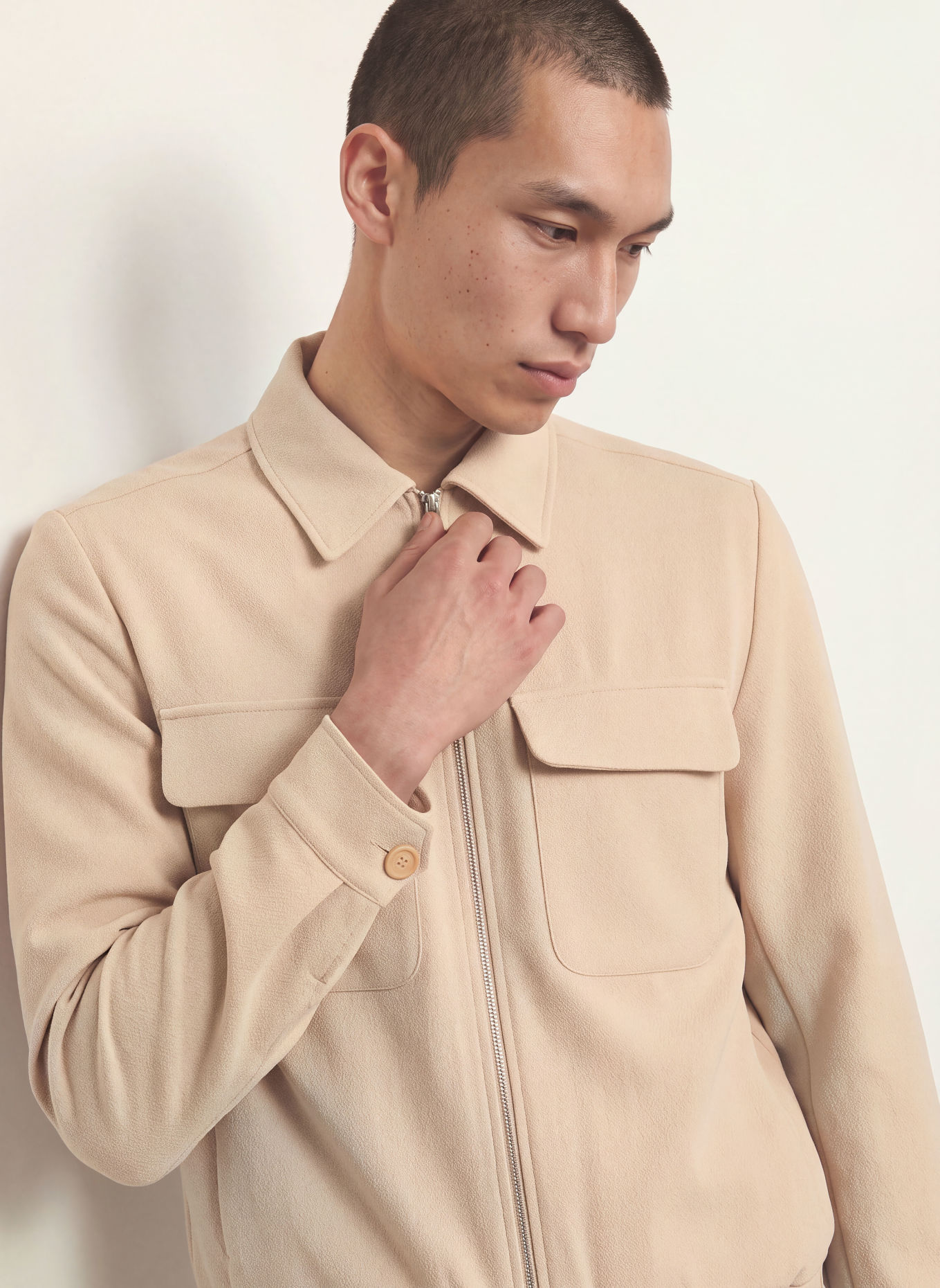 SANDRO Blouson: BEIGE
