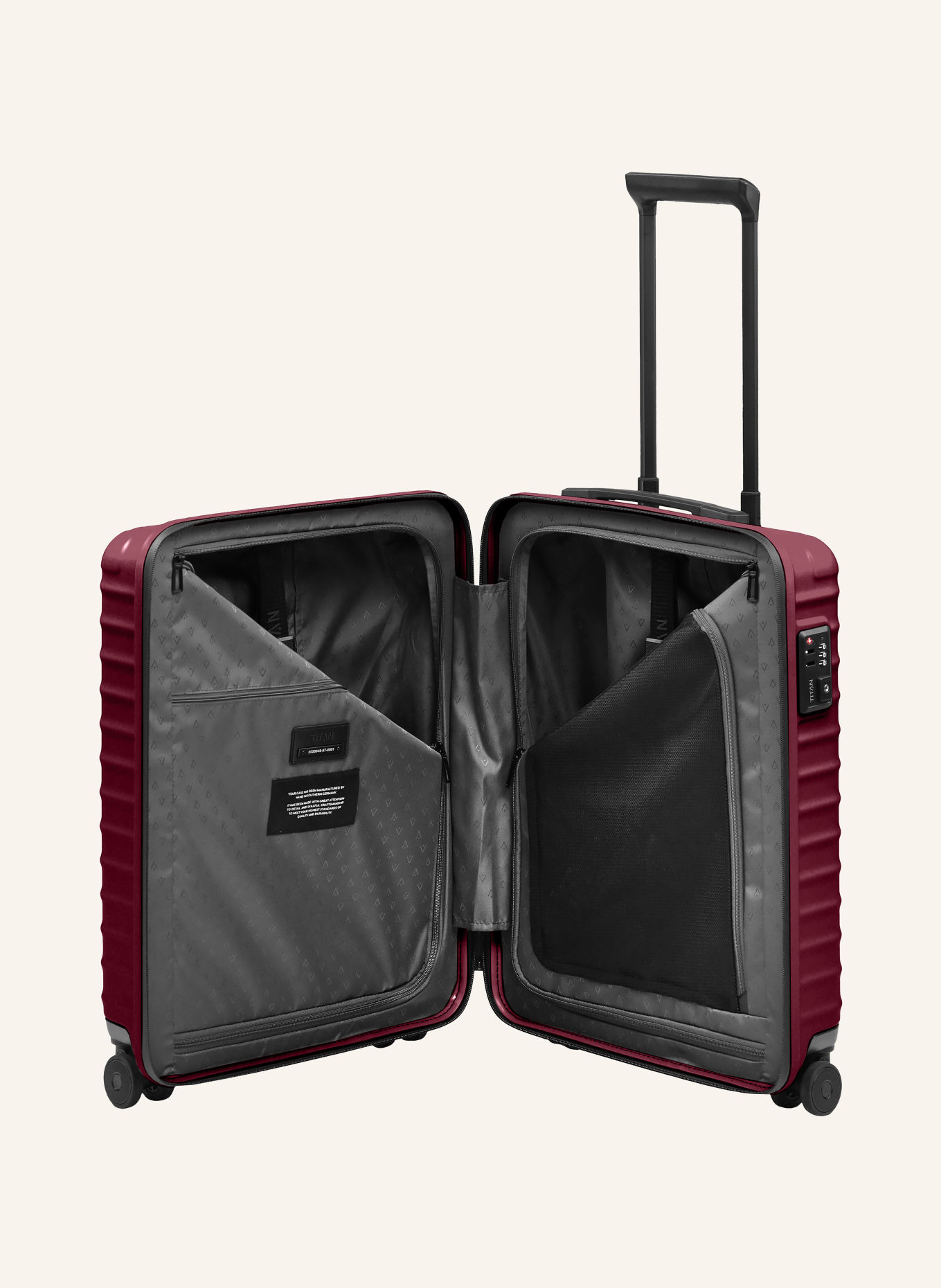 TITAN Trolley UPGRADE S20: DUNKELROT / SCHWARZ