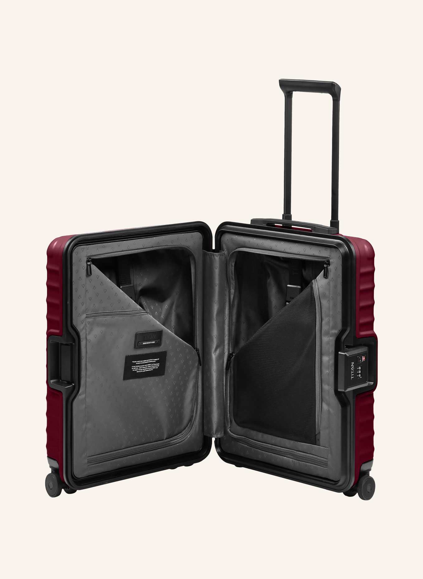 TITAN Trolley OVERSEAS S20: DUNKELROT / SCHWARZ