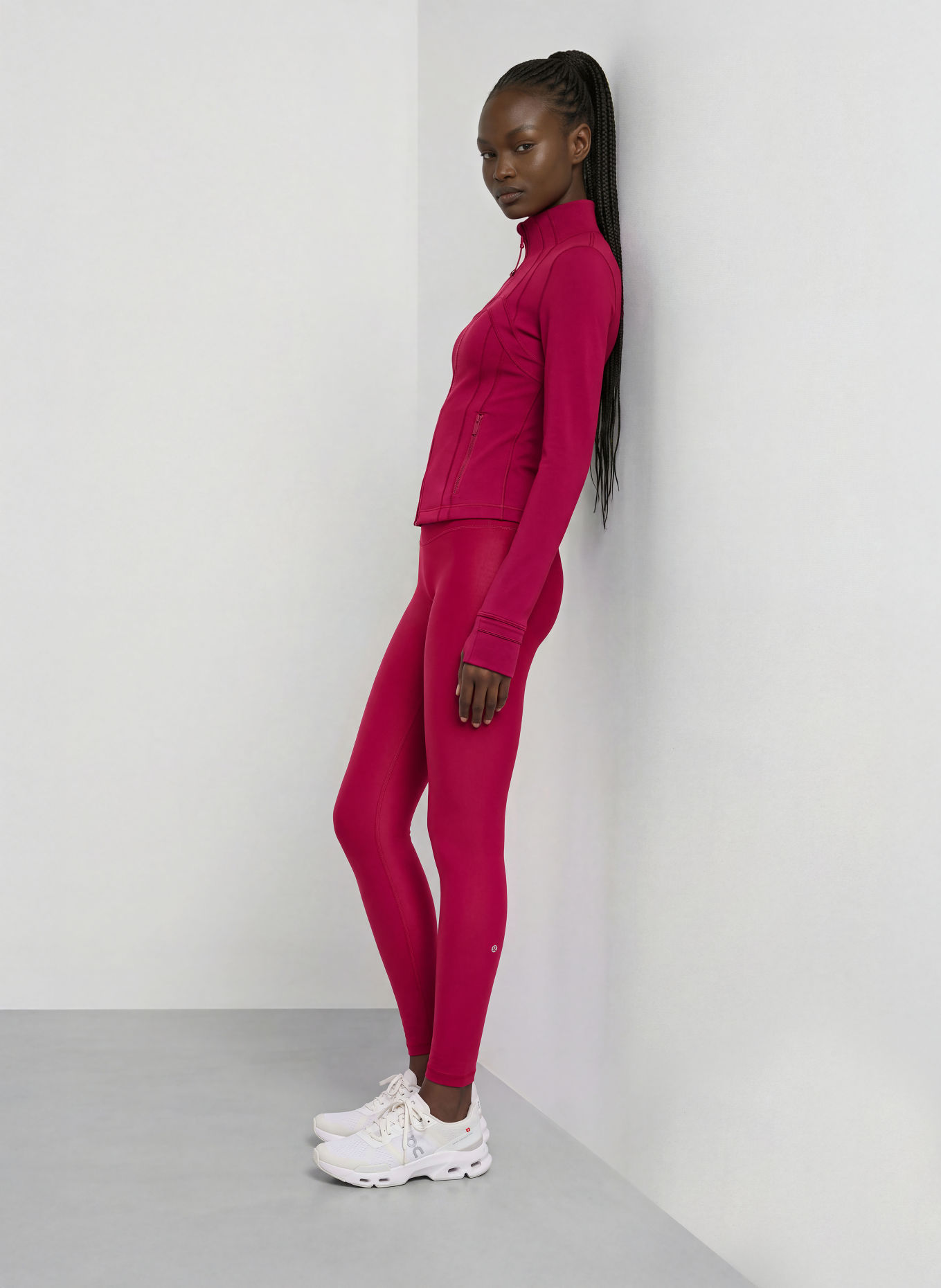 lululemon WUNDER HR 28IN Leggings: DARK RED