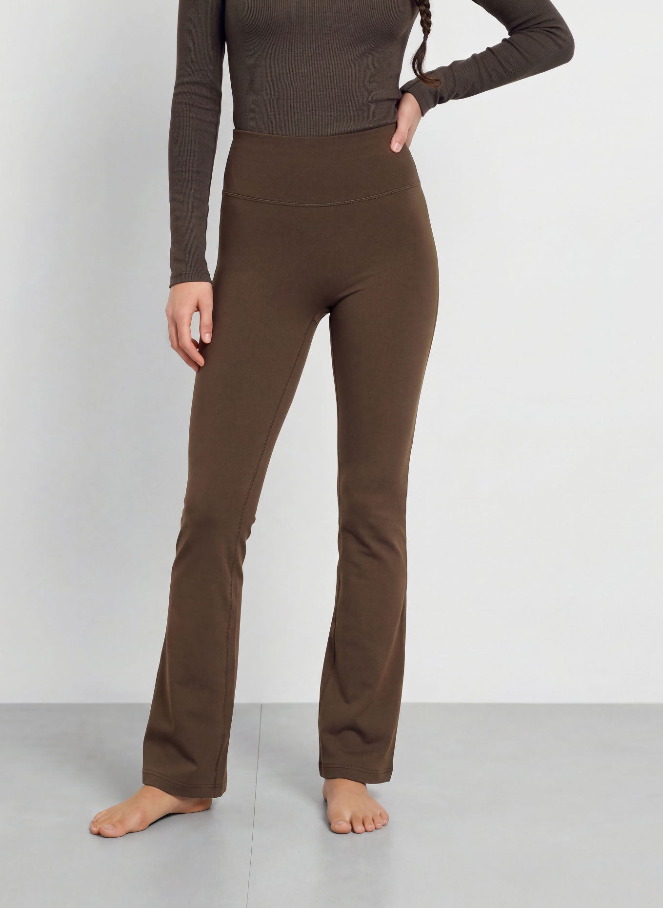 lululemon GROOVE NO LINE Leggings: DARK BROWN