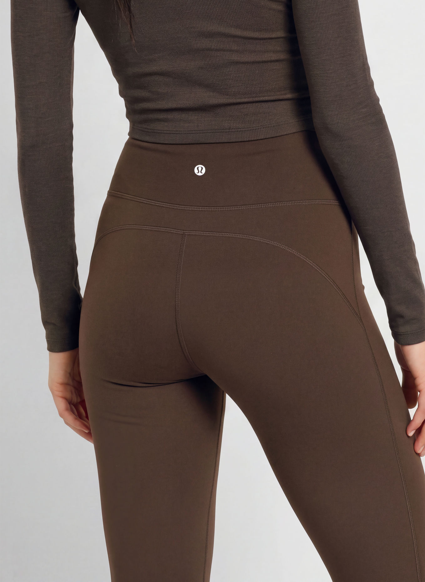 lululemon GROOVE NO LINE Leggings: DARK BROWN
