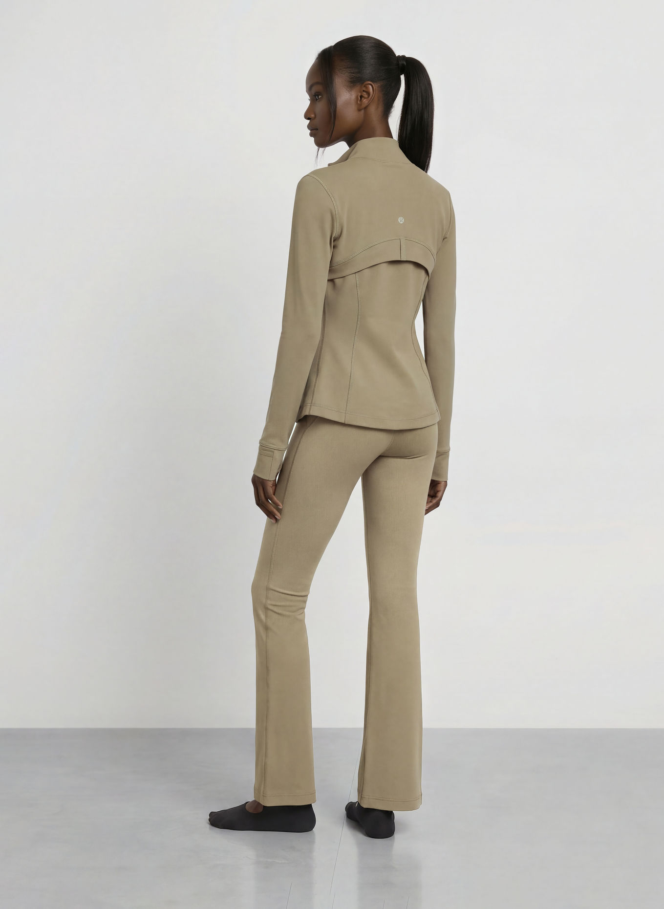 lululemon Tights GROOVE NO LINE: KHAKI
