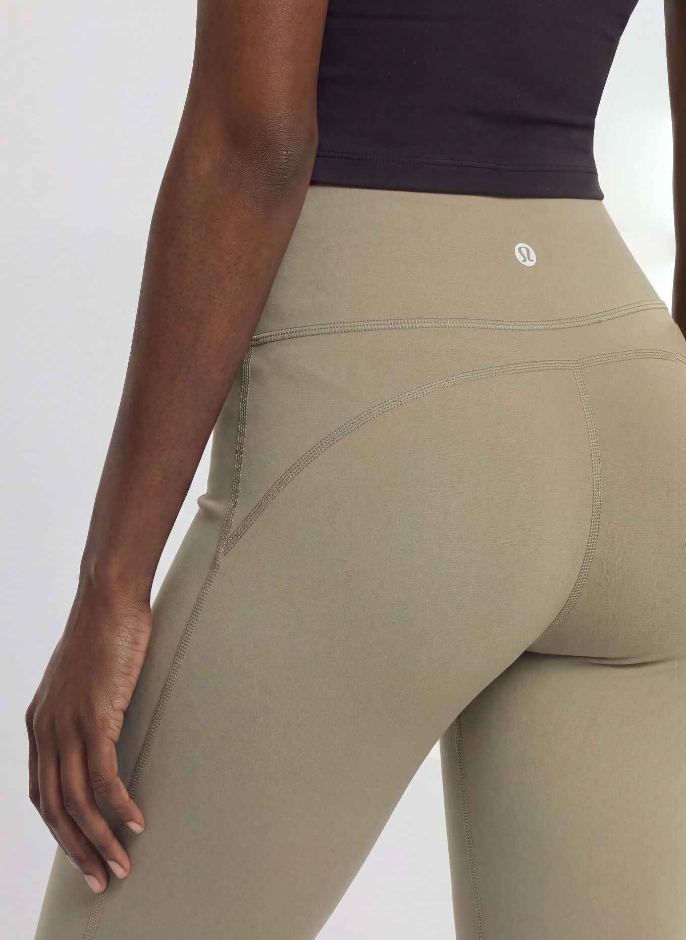 lululemon Tights GROOVE NO LINE: KHAKI