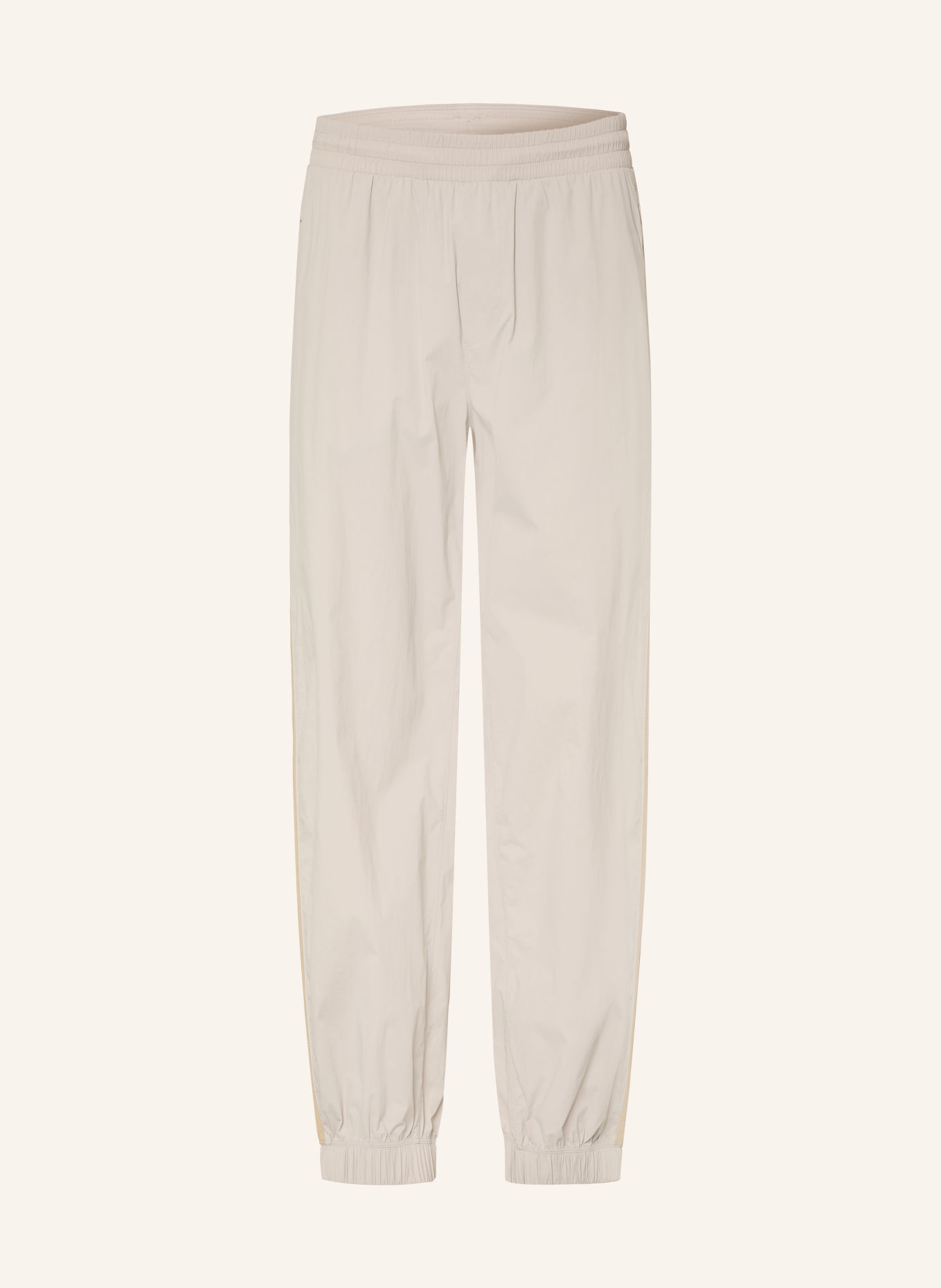 lululemon Laufhose PACE BREAKER GLYDE: HELLGRAU / BEIGE / WEISS