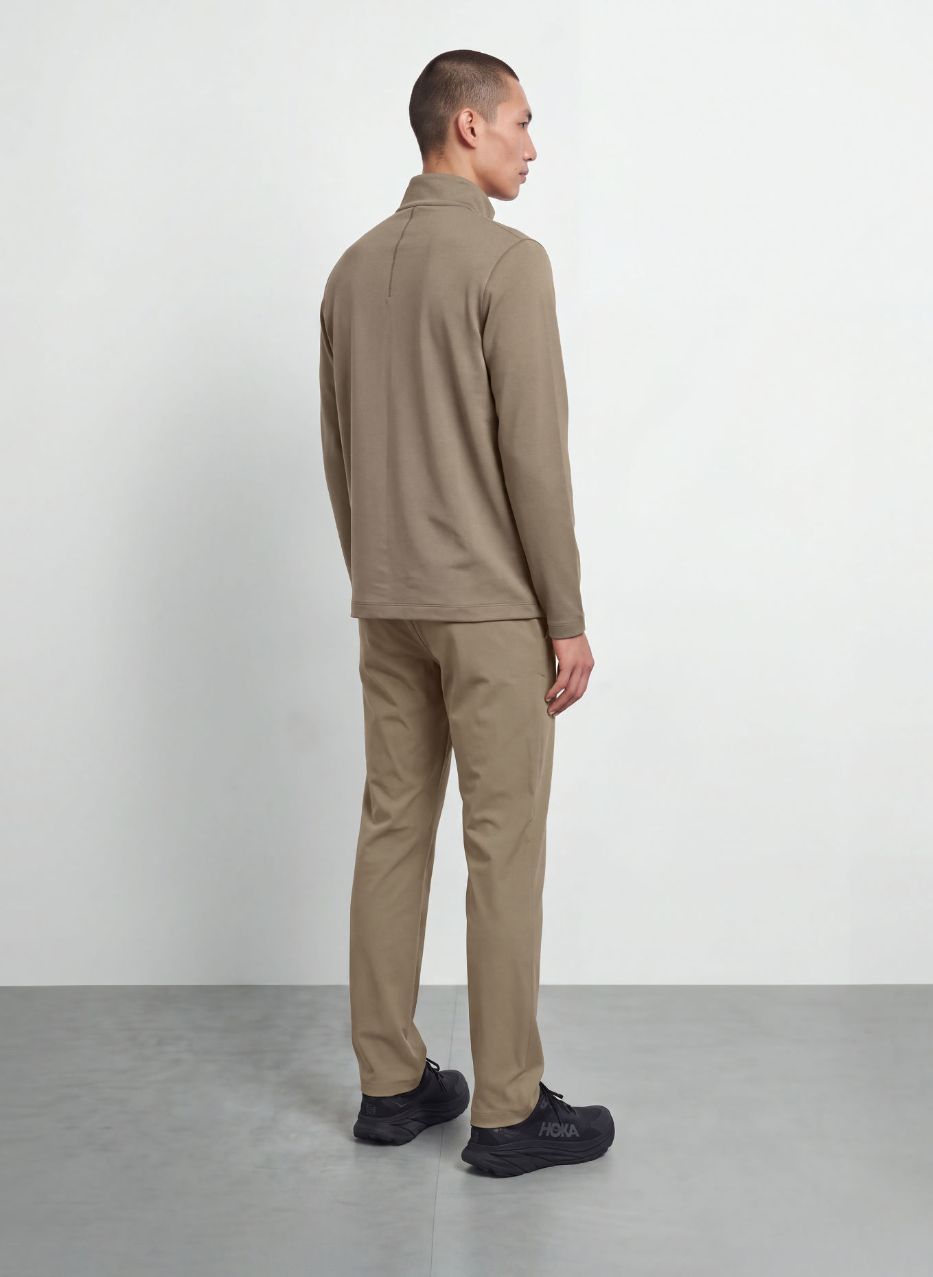lululemon Pull col zippé en jersey: OLIVE