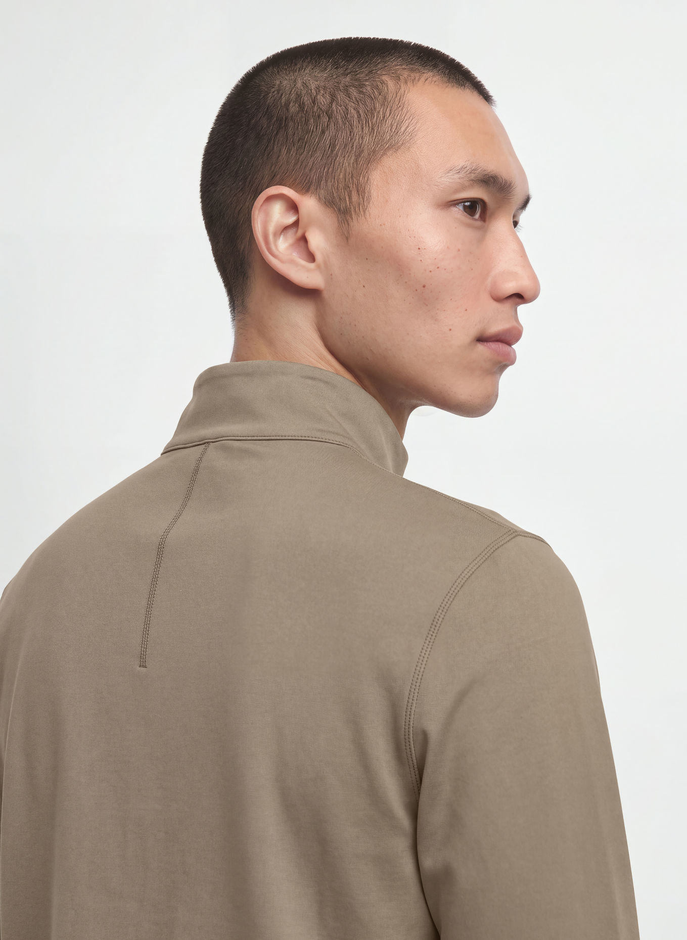 lululemon Pull col zippé en jersey: OLIVE