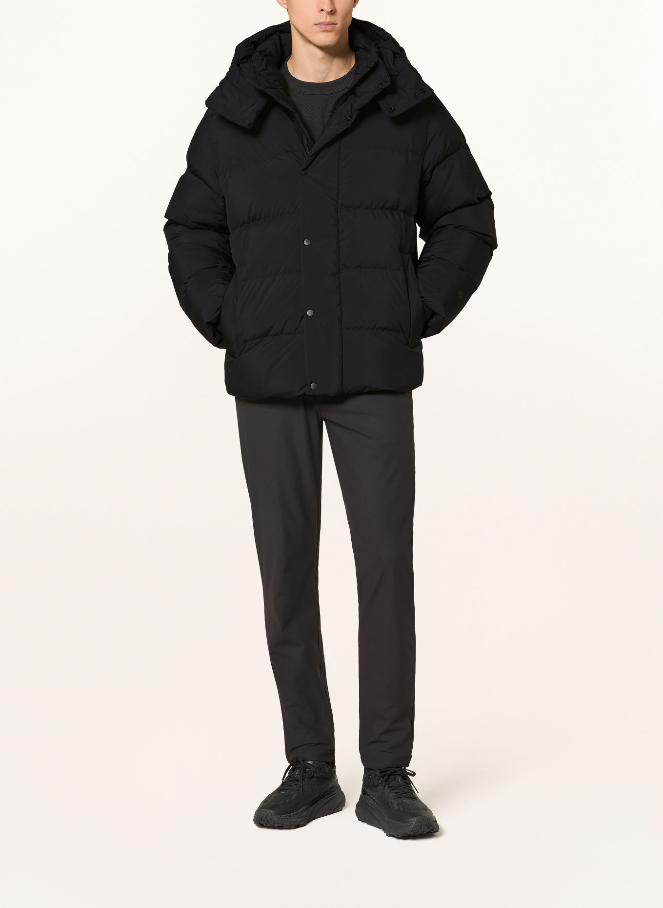 lululemon WUNDER PUFF Down Jacket with Detachable Hood: BLACK