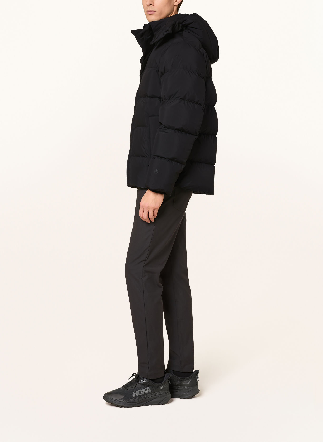 lululemon WUNDER PUFF Down Jacket with Detachable Hood: BLACK