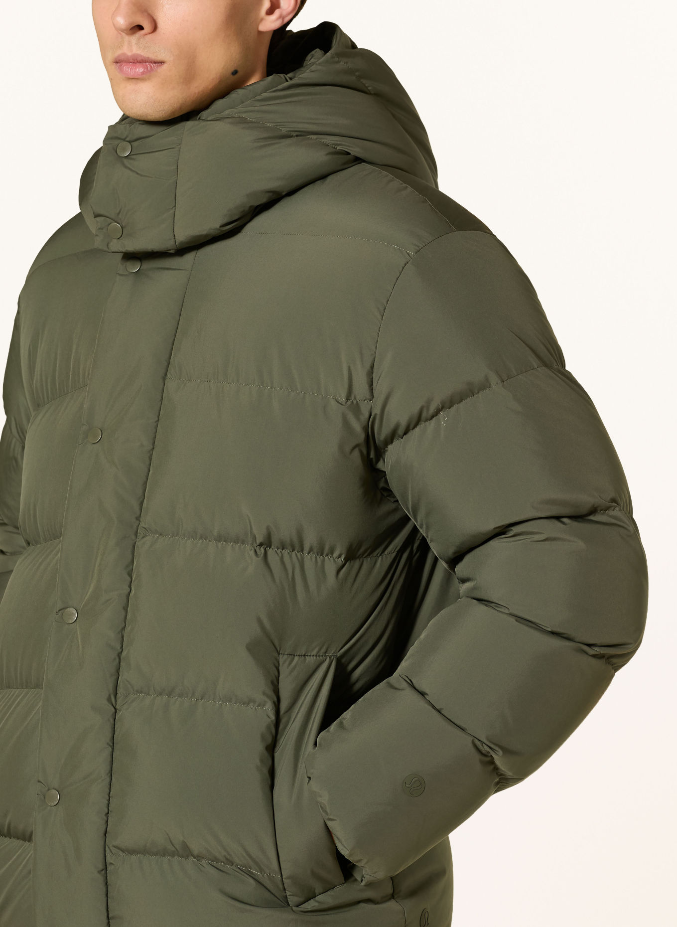 lululemon WUNDER Down Jacket with Detachable Hood: GREEN