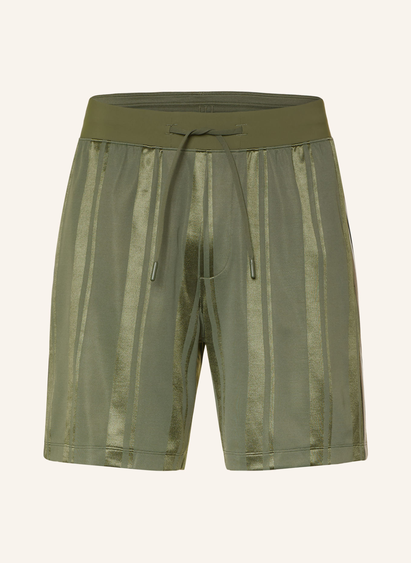 lululemon Short d'entraînement STRIPE: GROEN / BLANC / NOIR
