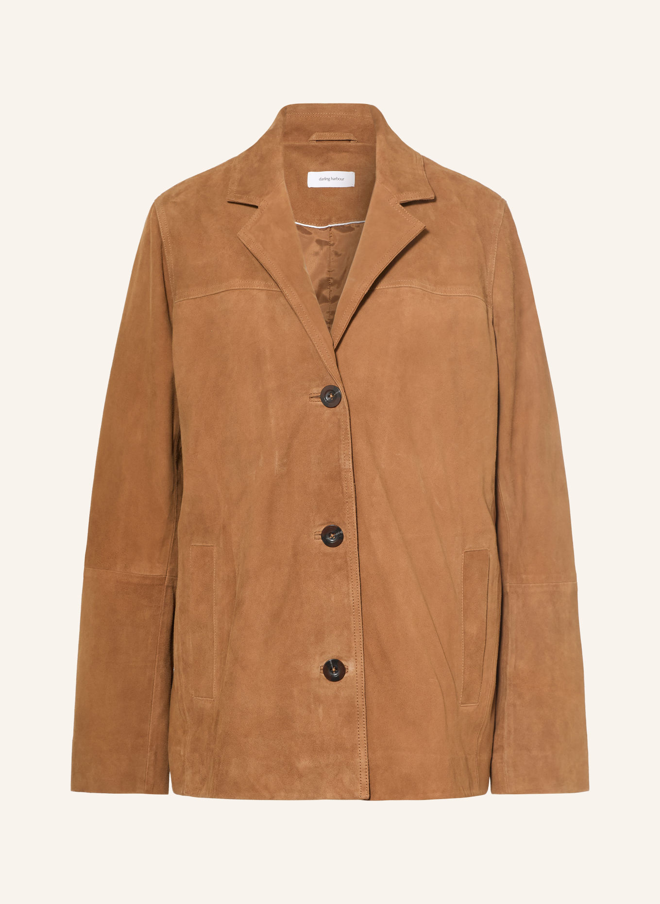darling harbour Leather jacket: WHISKEY