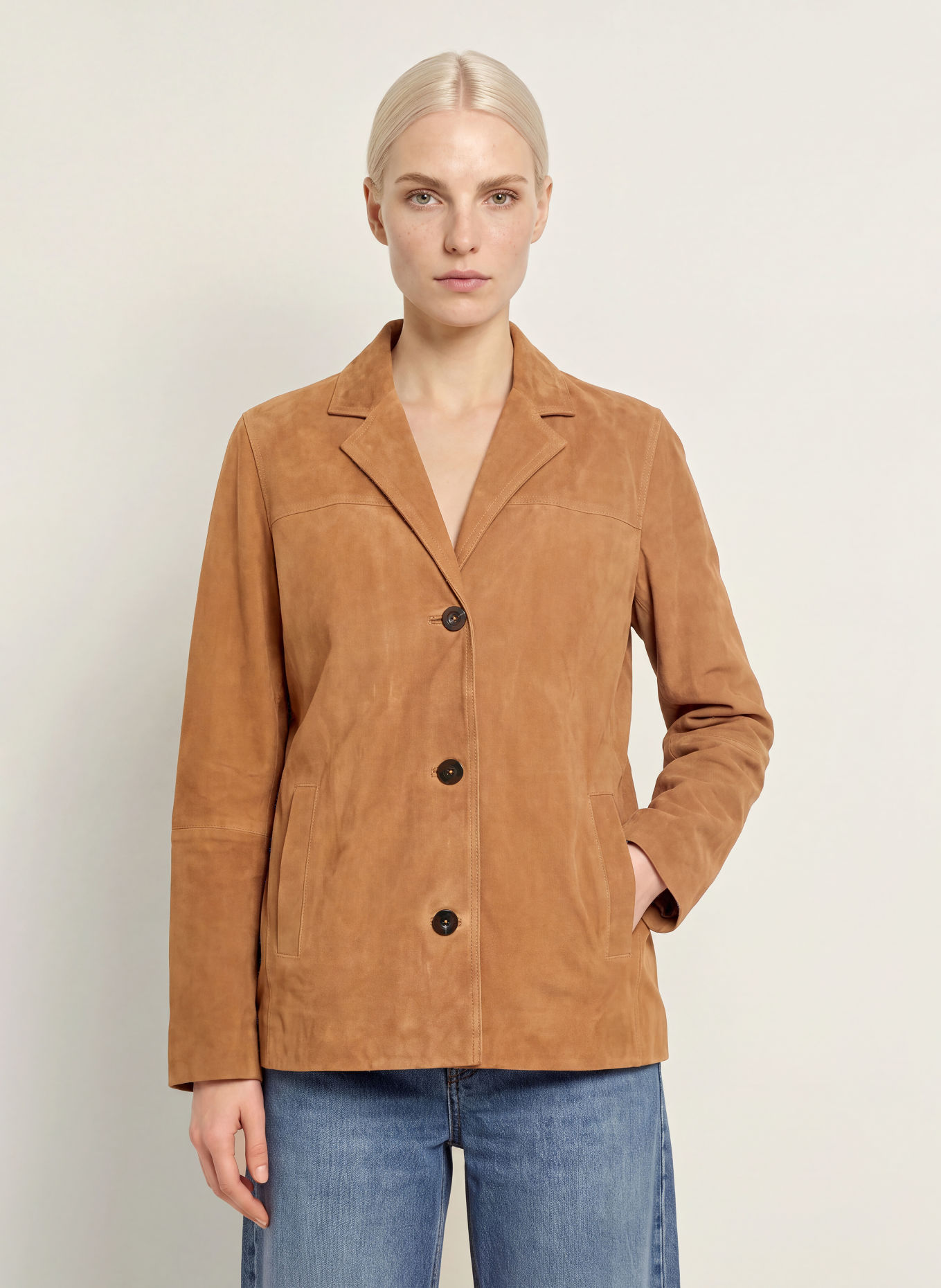 darling harbour Leather jacket: WHISKEY