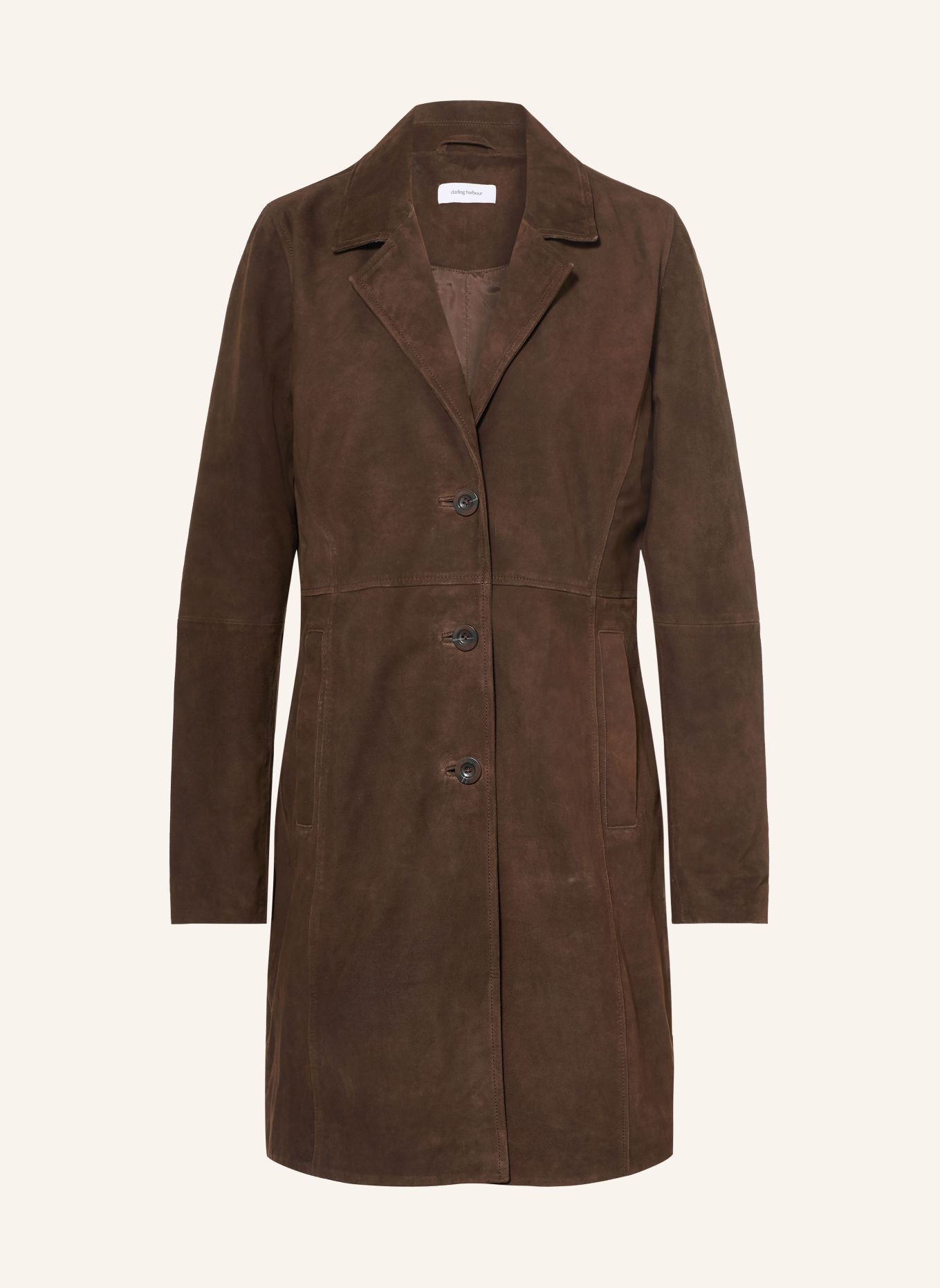 darling harbour Leather coat: CHOCOLATE