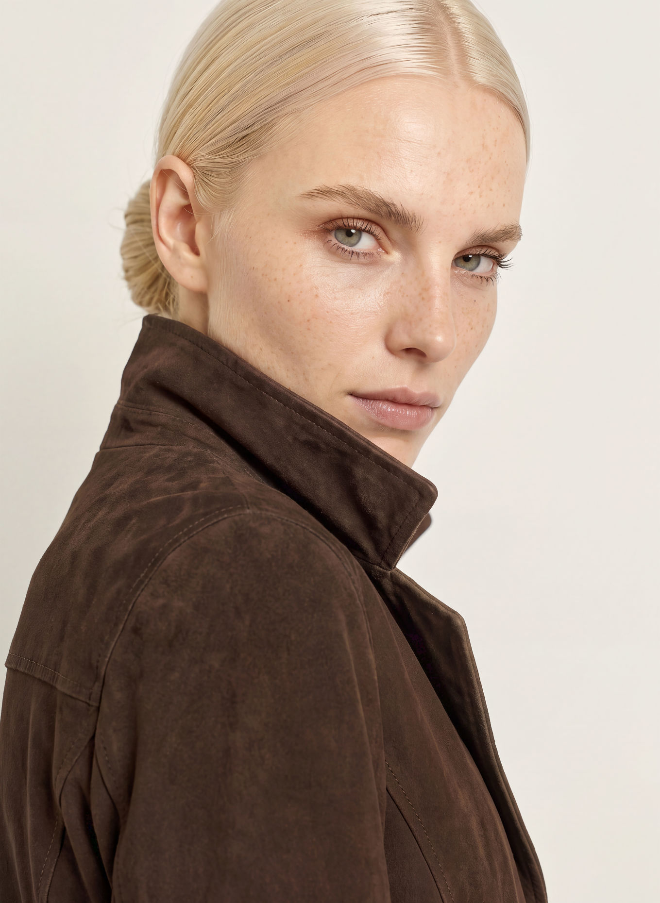 darling harbour Leather coat: CHOCOLATE