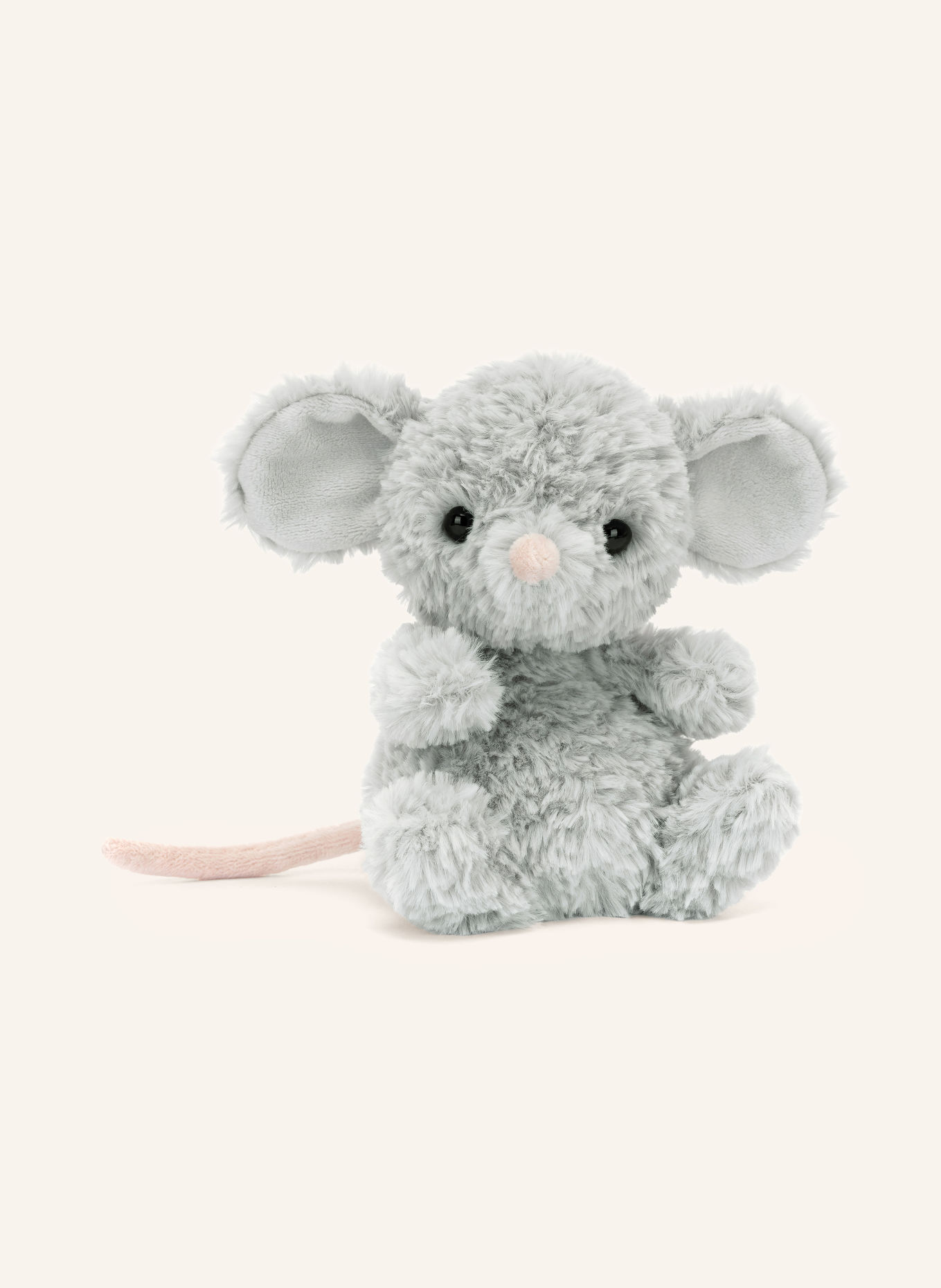 Jellycat Pluche speelgoed YUMMY MOUSE: LICHTGRIJS / ROSÉ