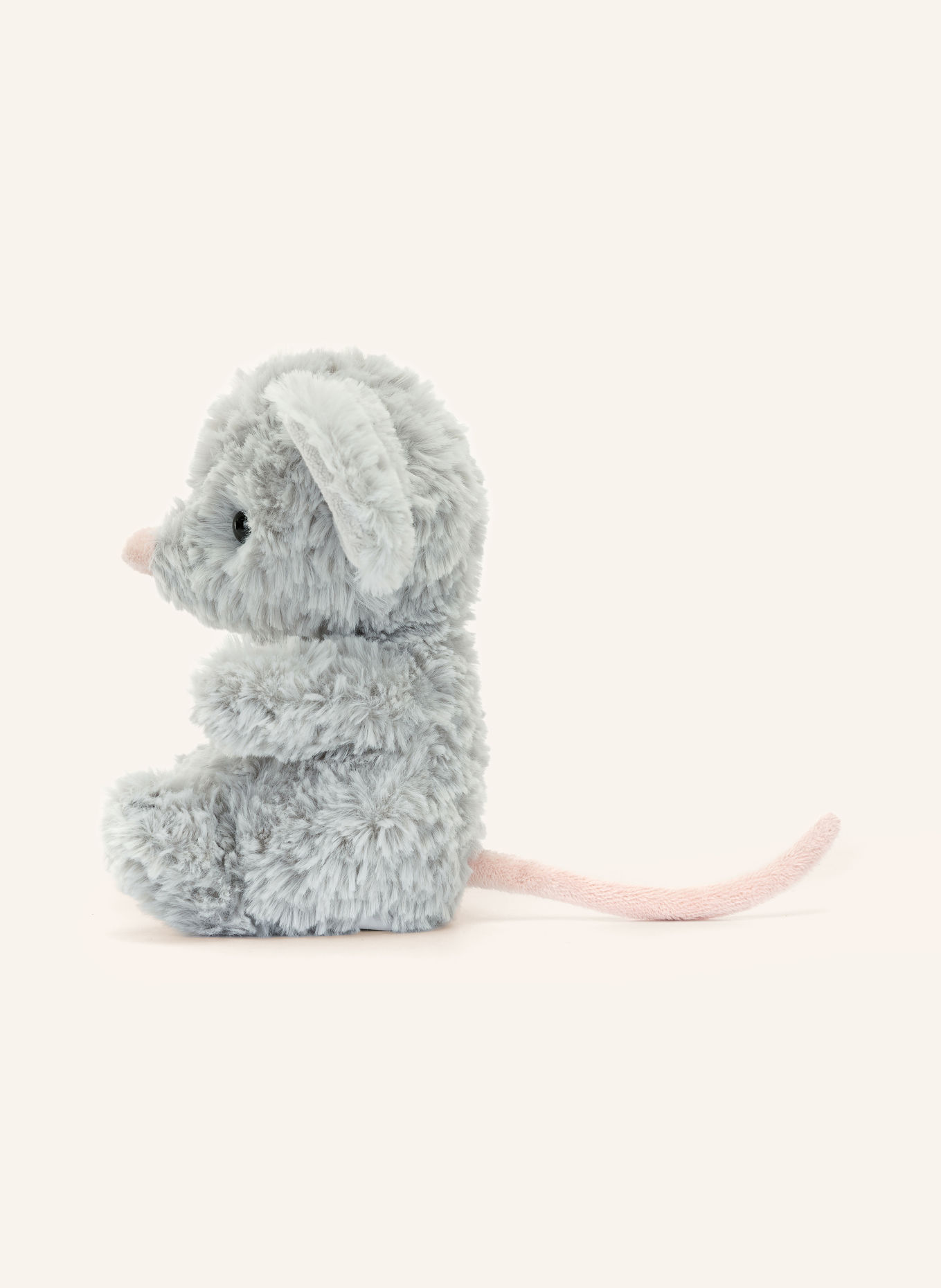 Jellycat Pluche speelgoed YUMMY MOUSE: LICHTGRIJS / ROSÉ