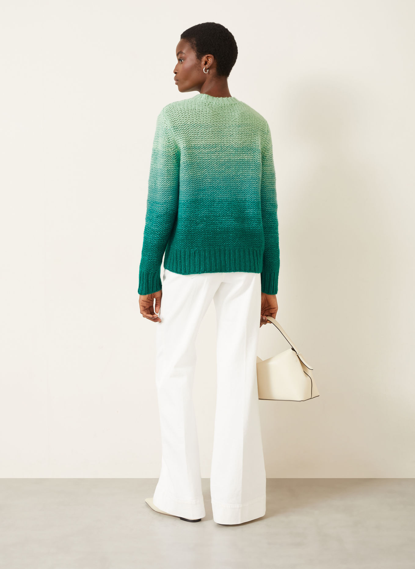IRIS von ARNIM Pull RAINBOW DEGRADÉ 50 avec cachemire: GROEN / VERT CLAIR