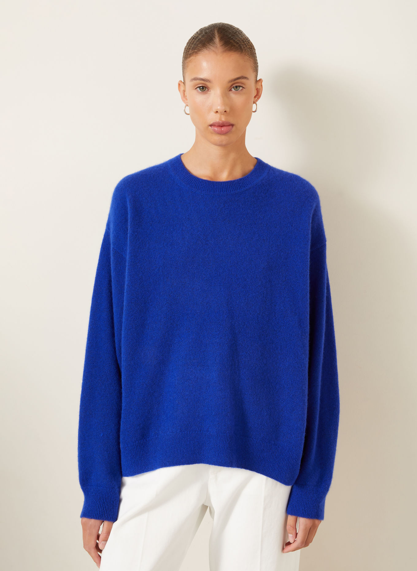IRIS von ARNIM KALENA 50 Sweater with Cashmere: DARK BLUE