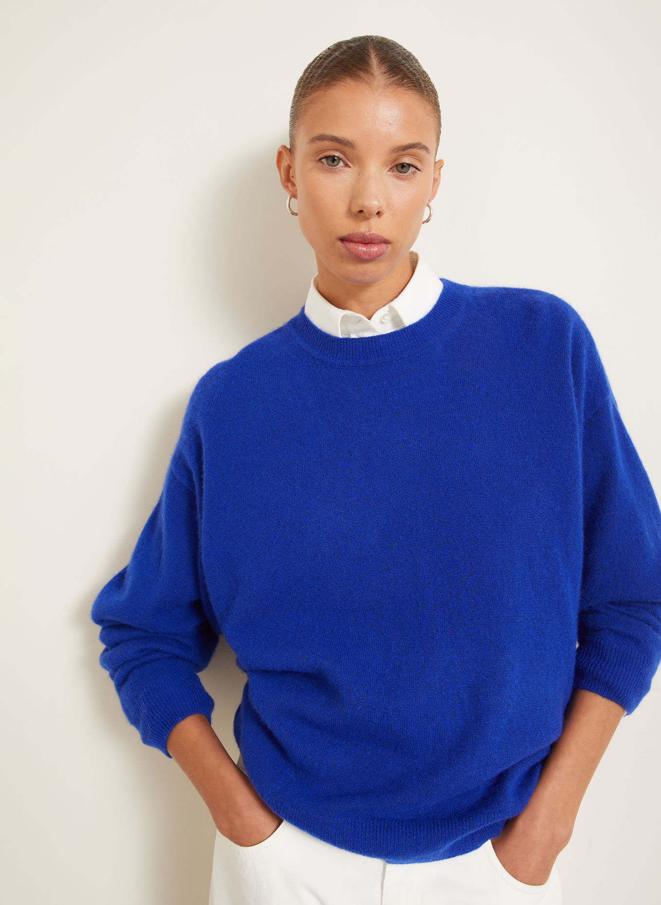 IRIS von ARNIM KALENA 50 Sweater with Cashmere: DARK BLUE