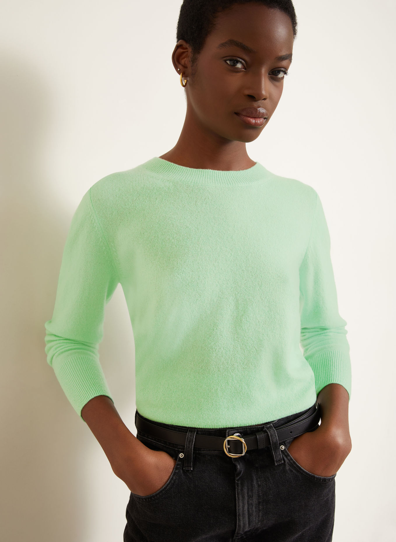IRIS von ARNIM Pull NERIS en cachemire: MENTHE