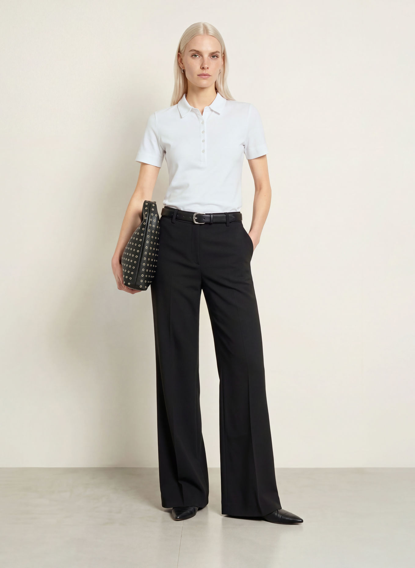 darling harbour Polo en jersey: WHITE