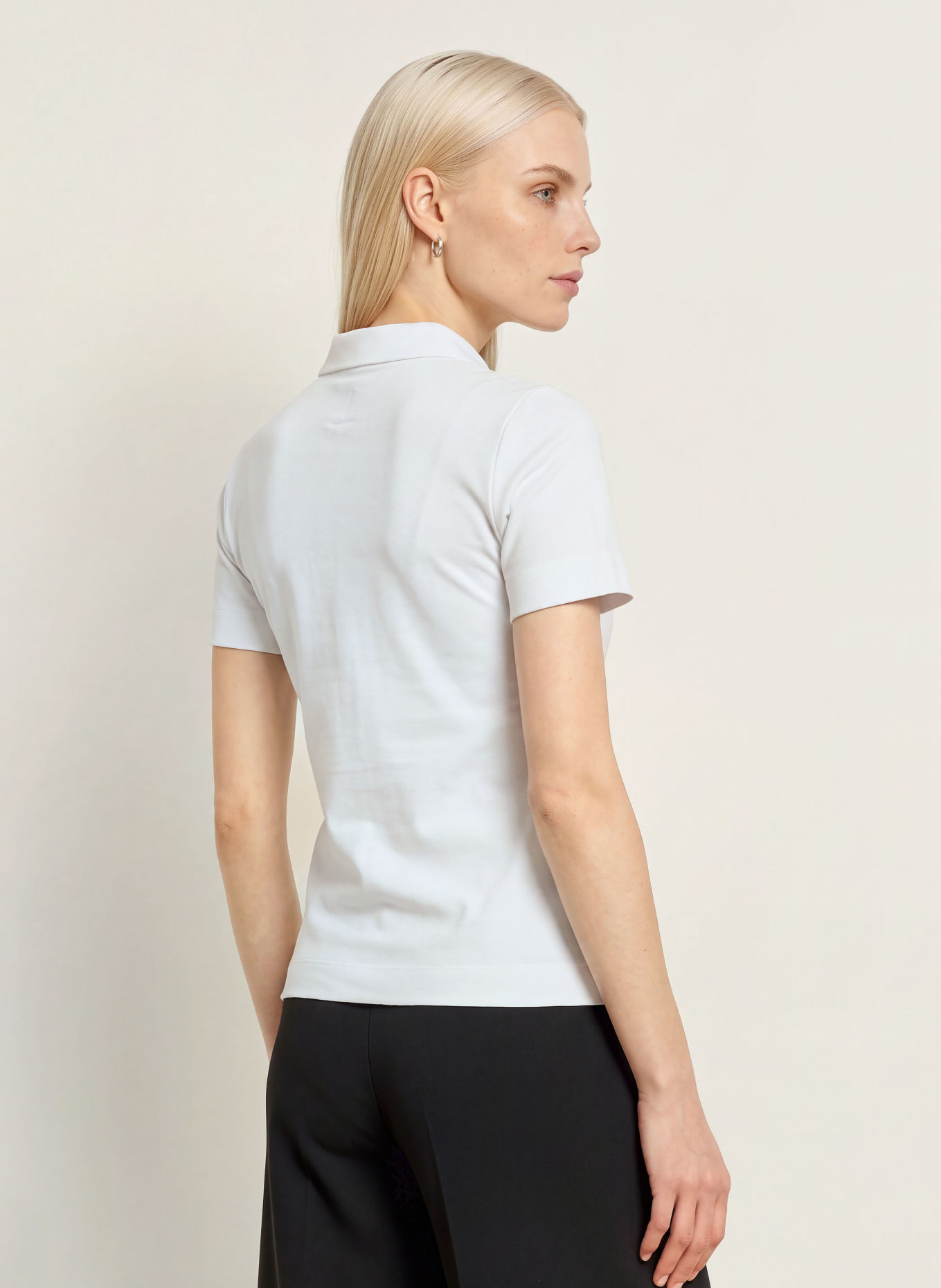 darling harbour Polo en jersey: WHITE