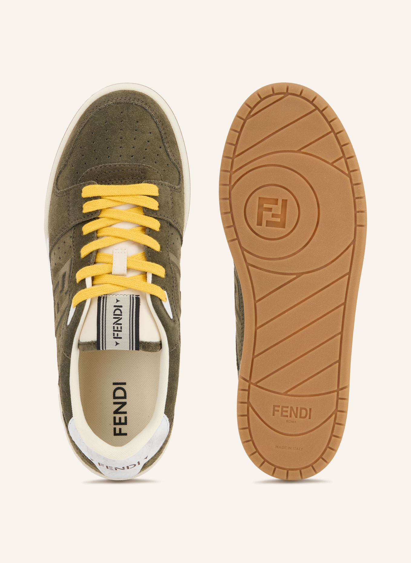 FENDI Sneakers MATCH: KAKI / CRÈME