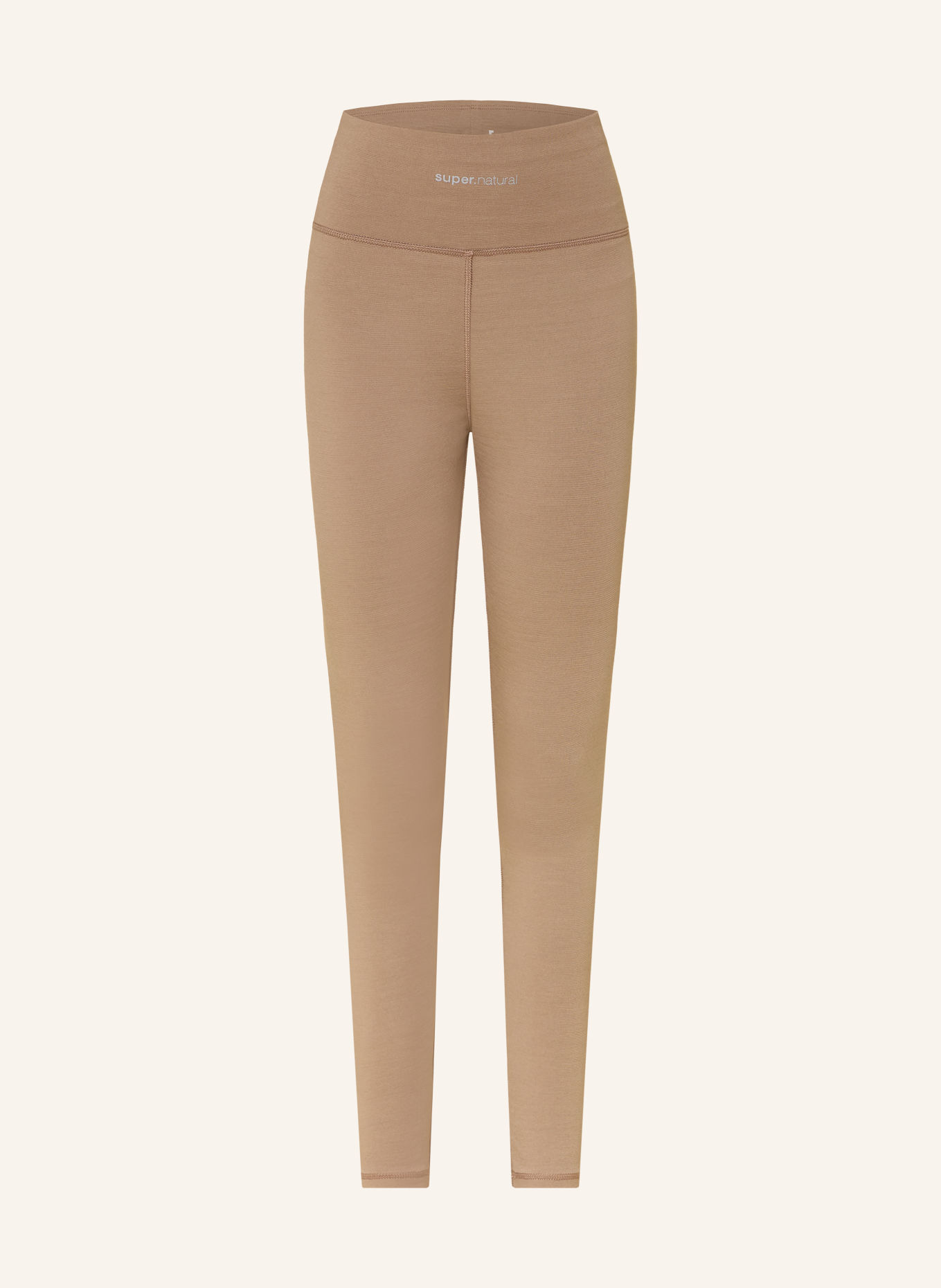 super.natural Collants taille haute en laine mérinos: BEIGE