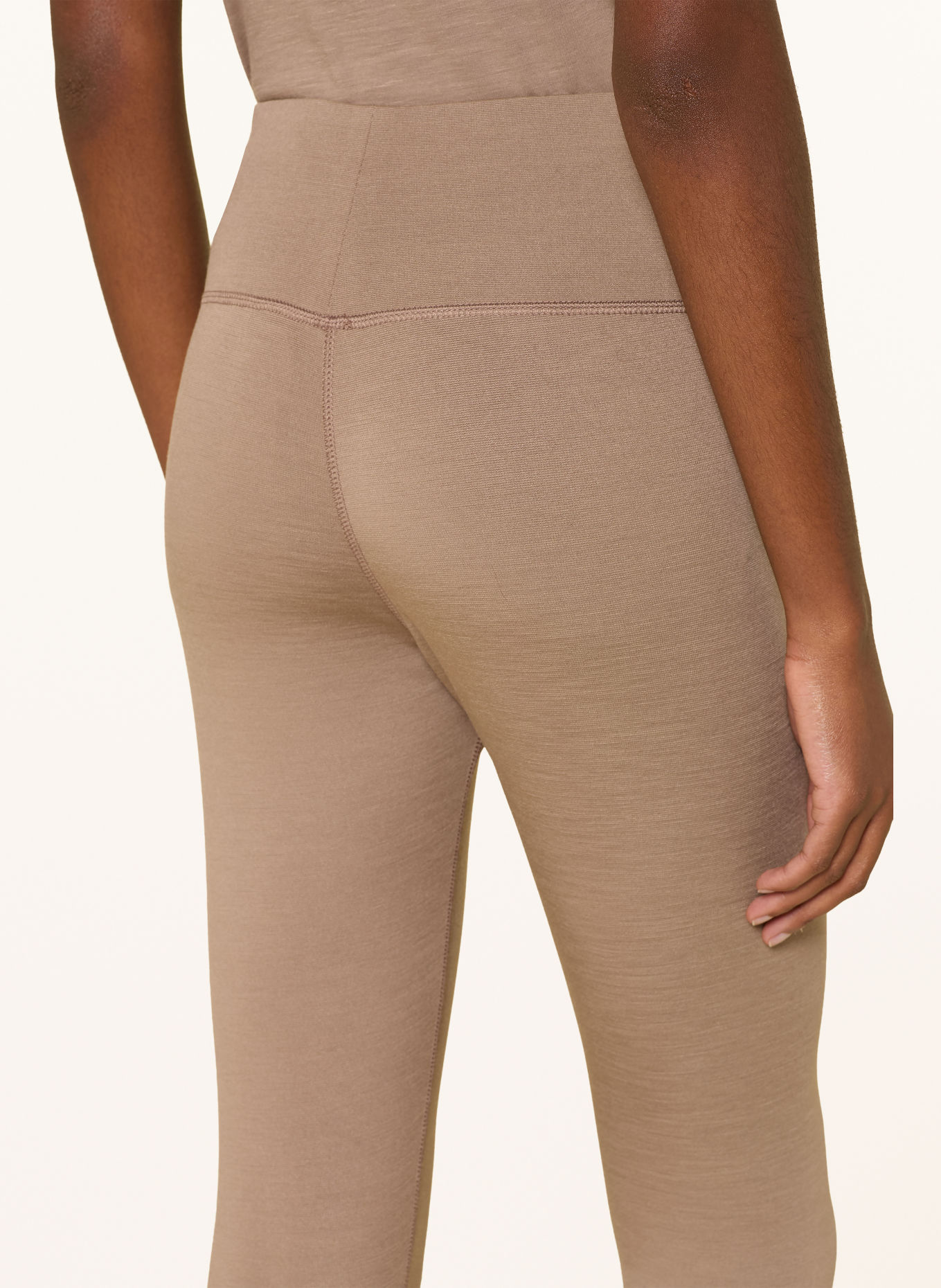 super.natural Collants taille haute en laine mérinos: BEIGE