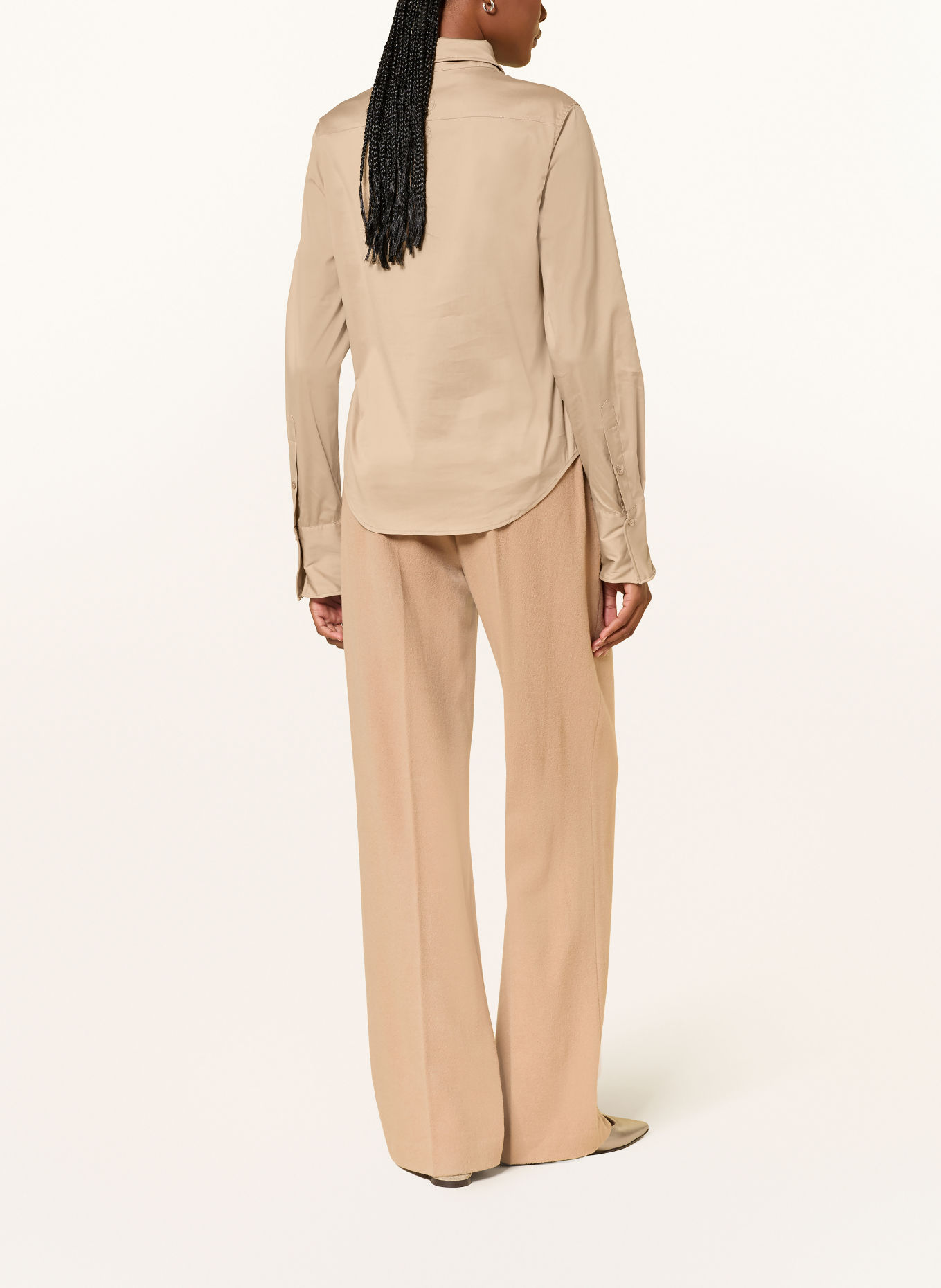 DOROTHEE SCHUMACHER Bluzka koszulowa POPLIN LOVE: BEŻOWY