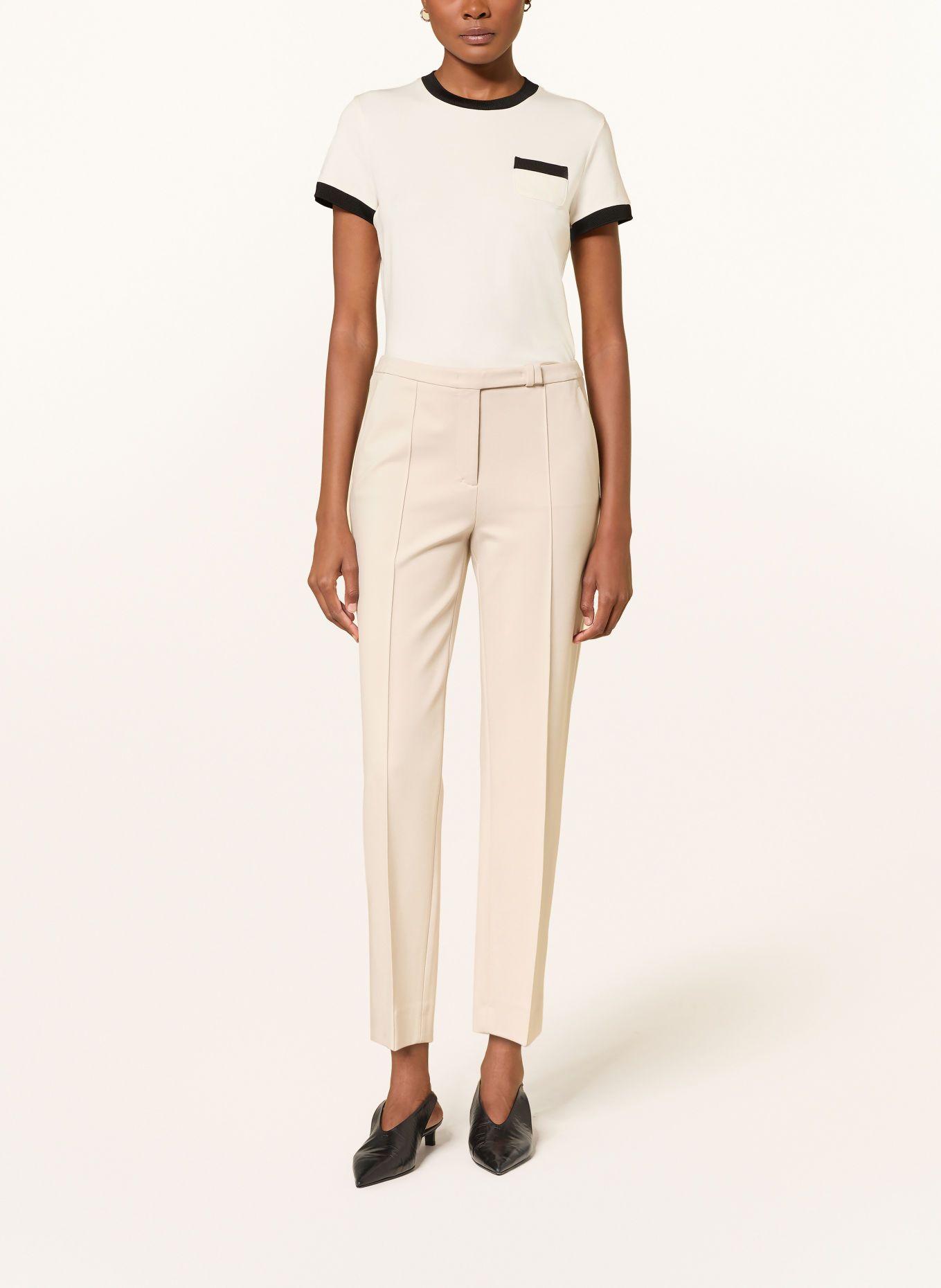 DOROTHEE SCHUMACHER T-Shirt ALL TIME FAVORITES: ECRU / SCHWARZ
