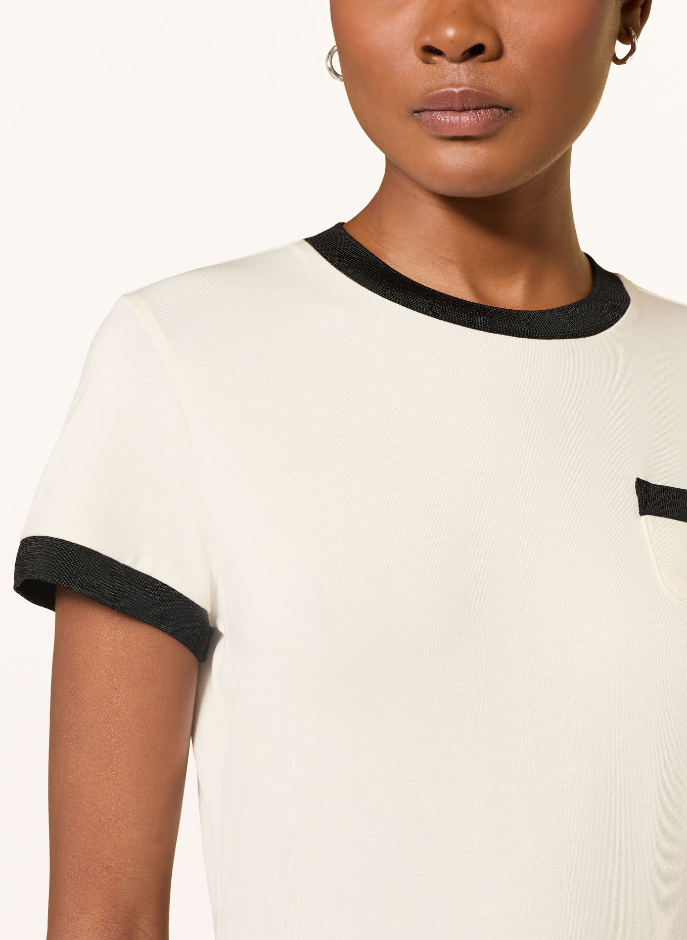 DOROTHEE SCHUMACHER T-Shirt ALL TIME FAVORITES: ECRU / SCHWARZ