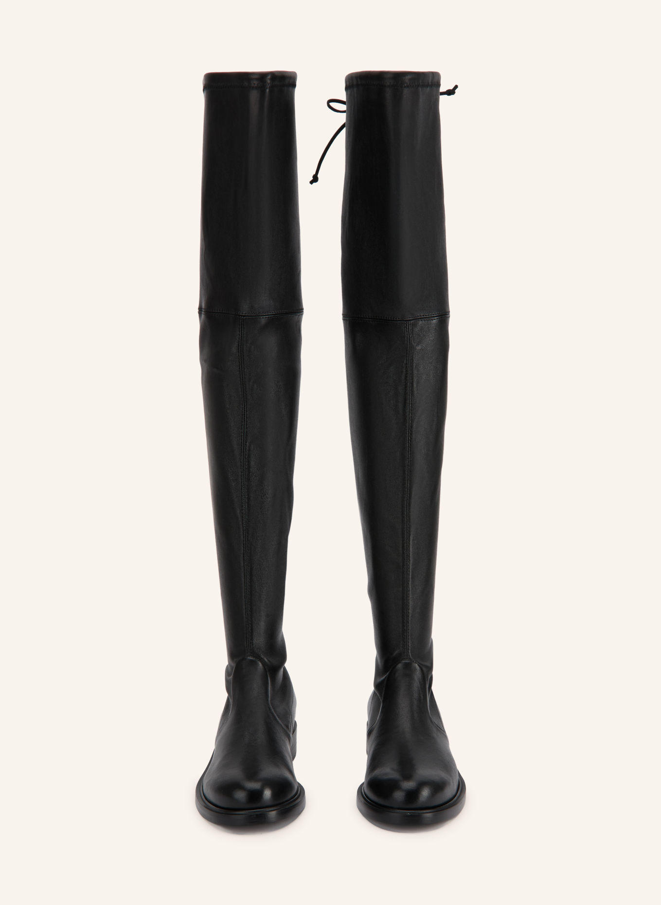 STUART WEITZMAN Kozačky nad kolena GISELELAND: ČERNÁ