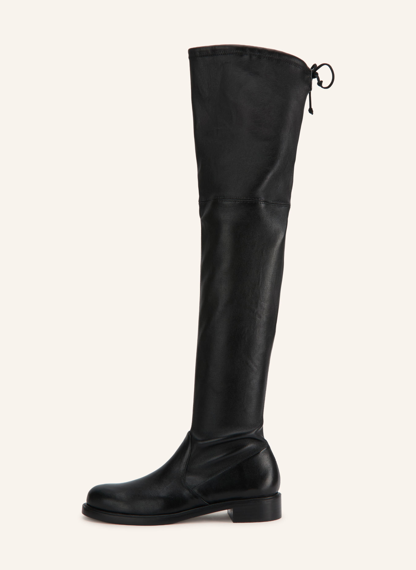 STUART WEITZMAN Kozačky nad kolena GISELELAND: ČERNÁ
