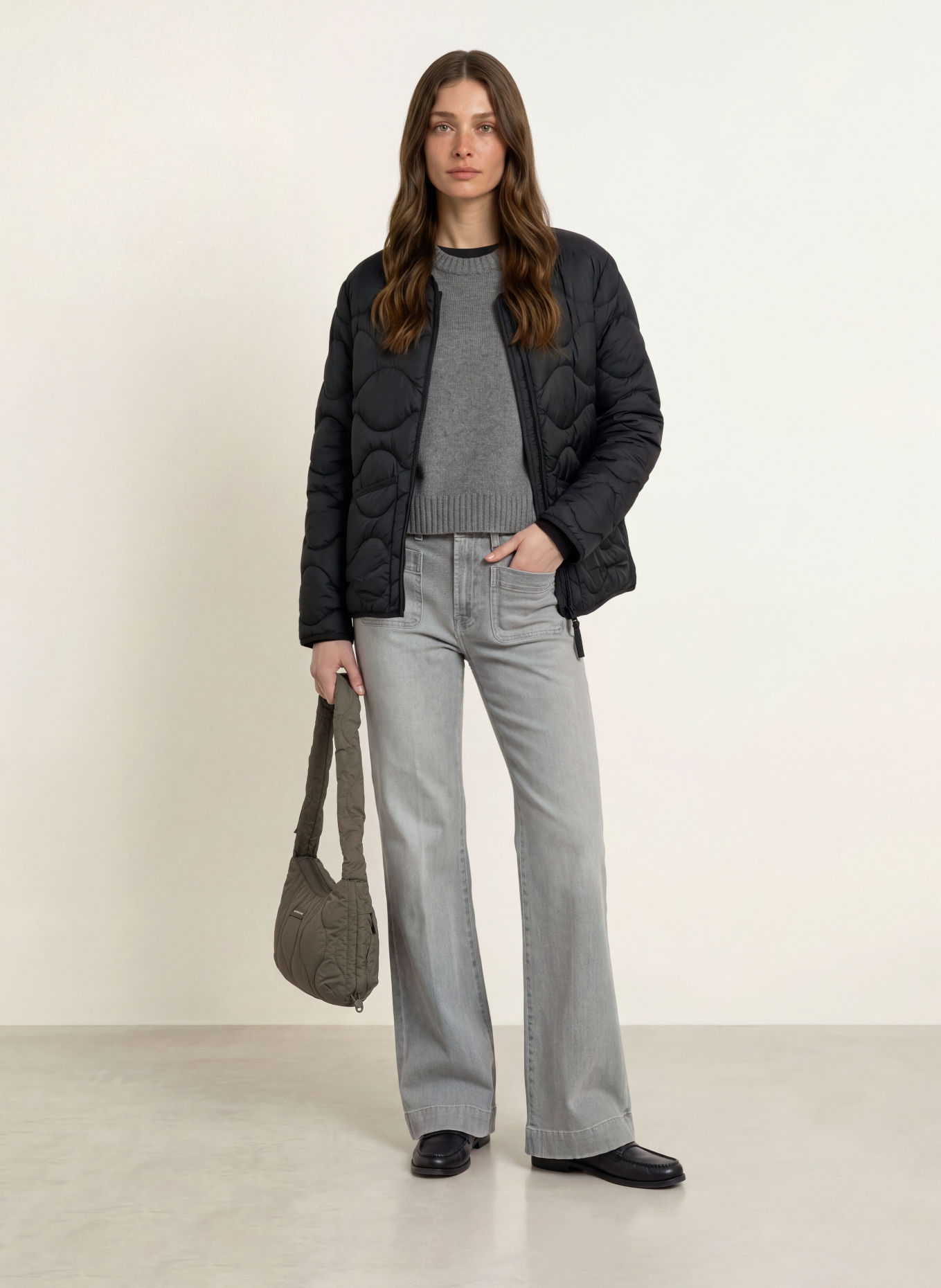 KAPTEN & SON SKARA QUILTED SMALL Crossbody Bag: KHAKI