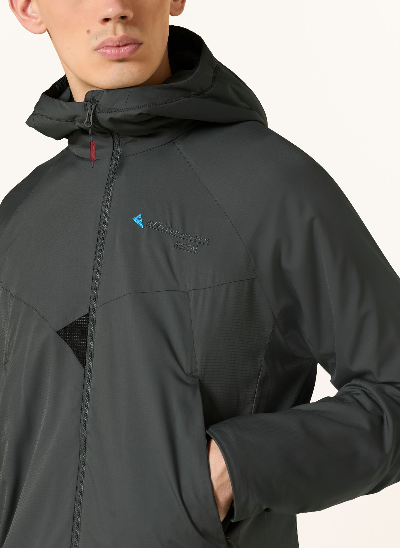 Klättermusen Veste technique DRIFA: BLEU PÉTROLE