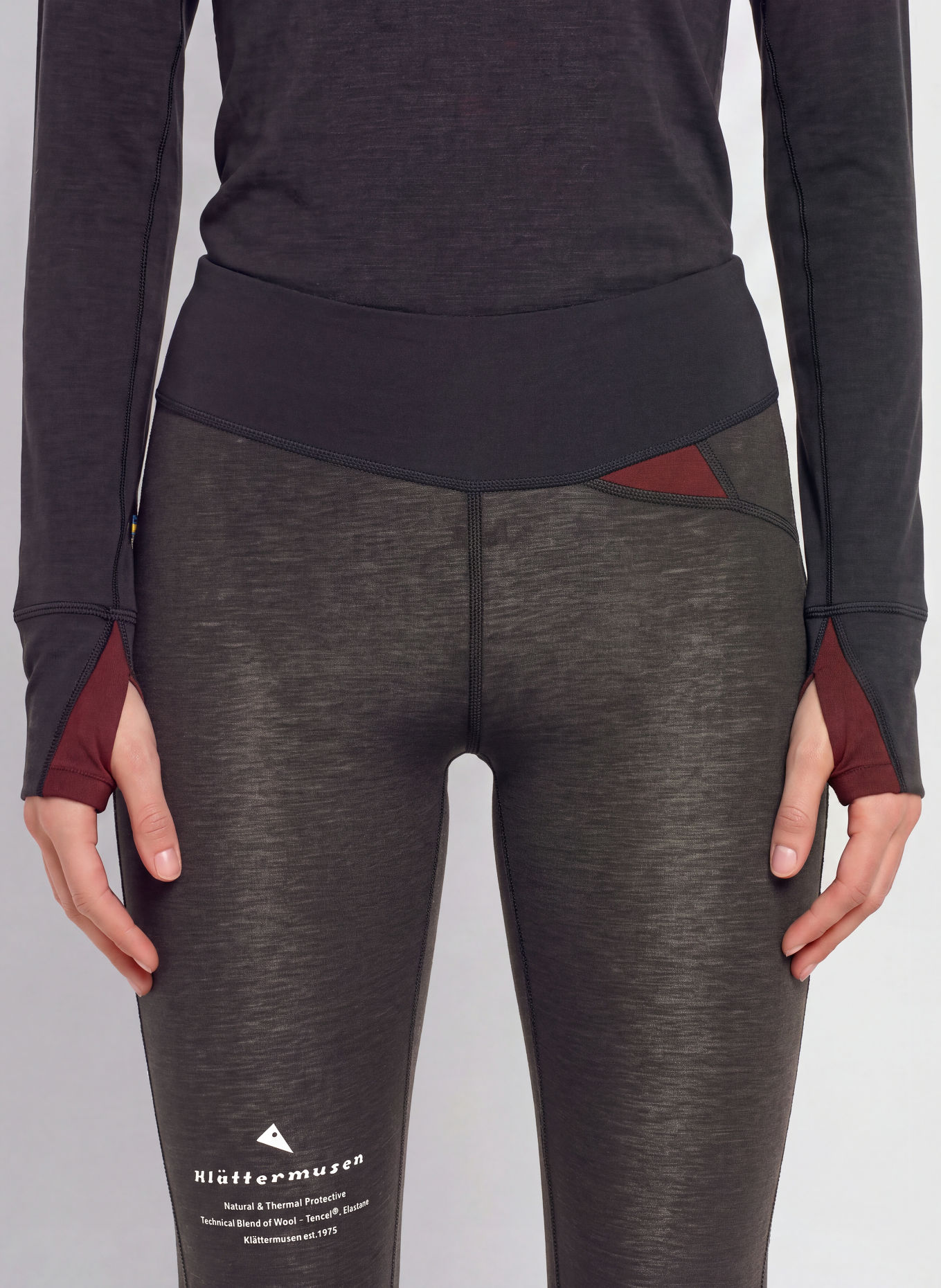 Klättermusen FAFNE Functional underwear pants: DARK GRAY