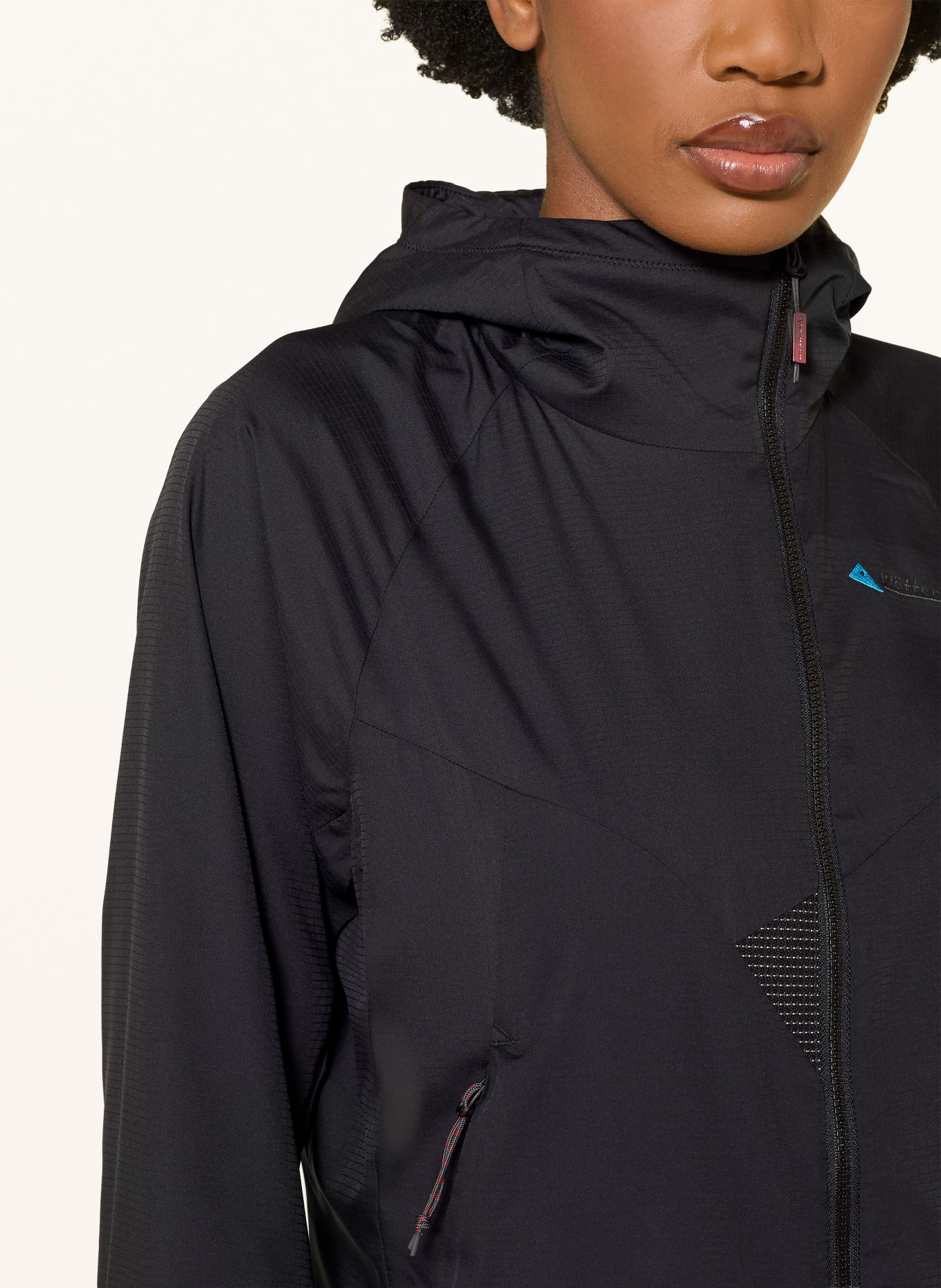 Klättermusen Veste technique DRIFA HOOD: NOIR