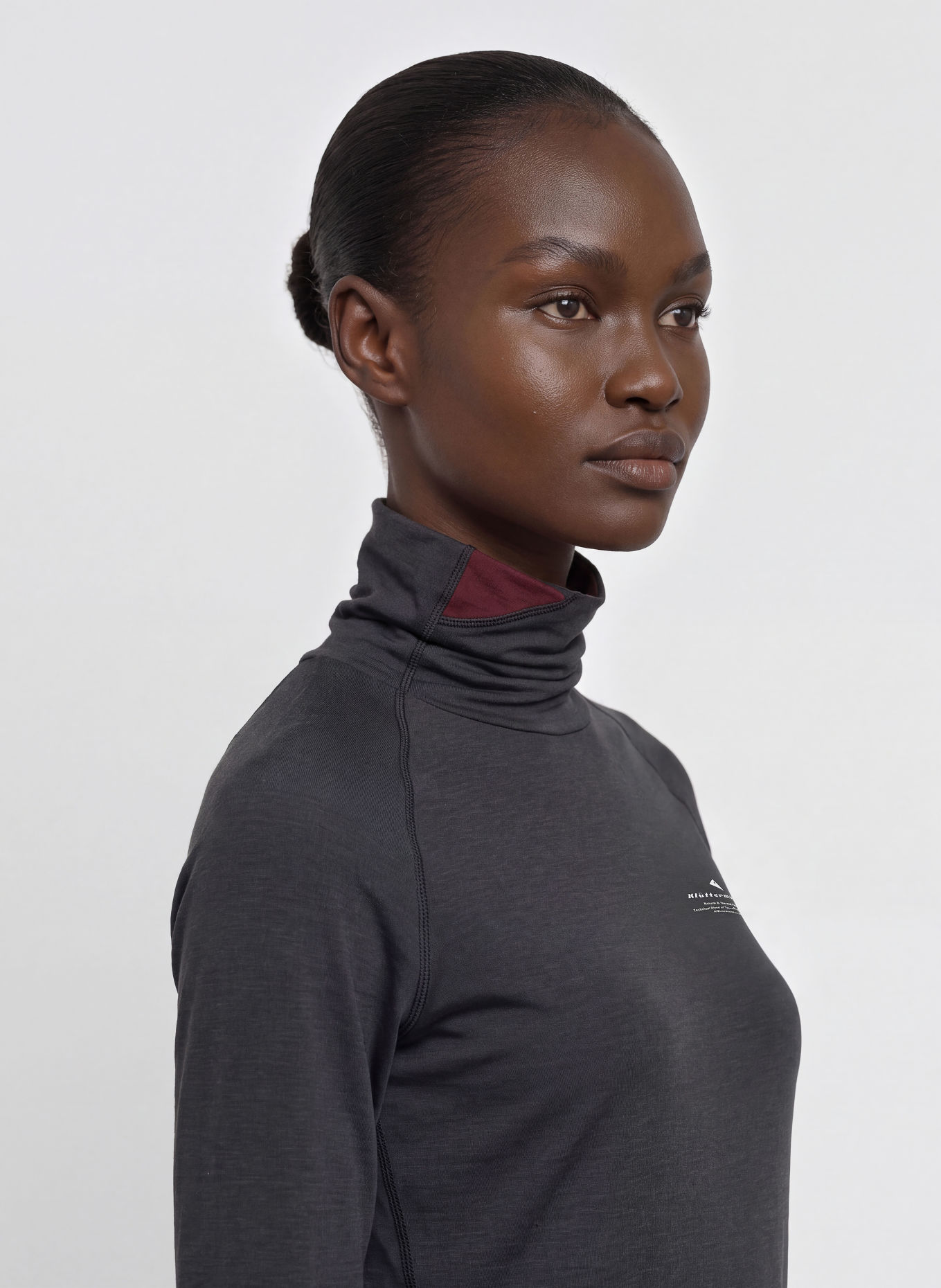 Klättermusen FAFNE Base Layer: BLACK / DARK RED