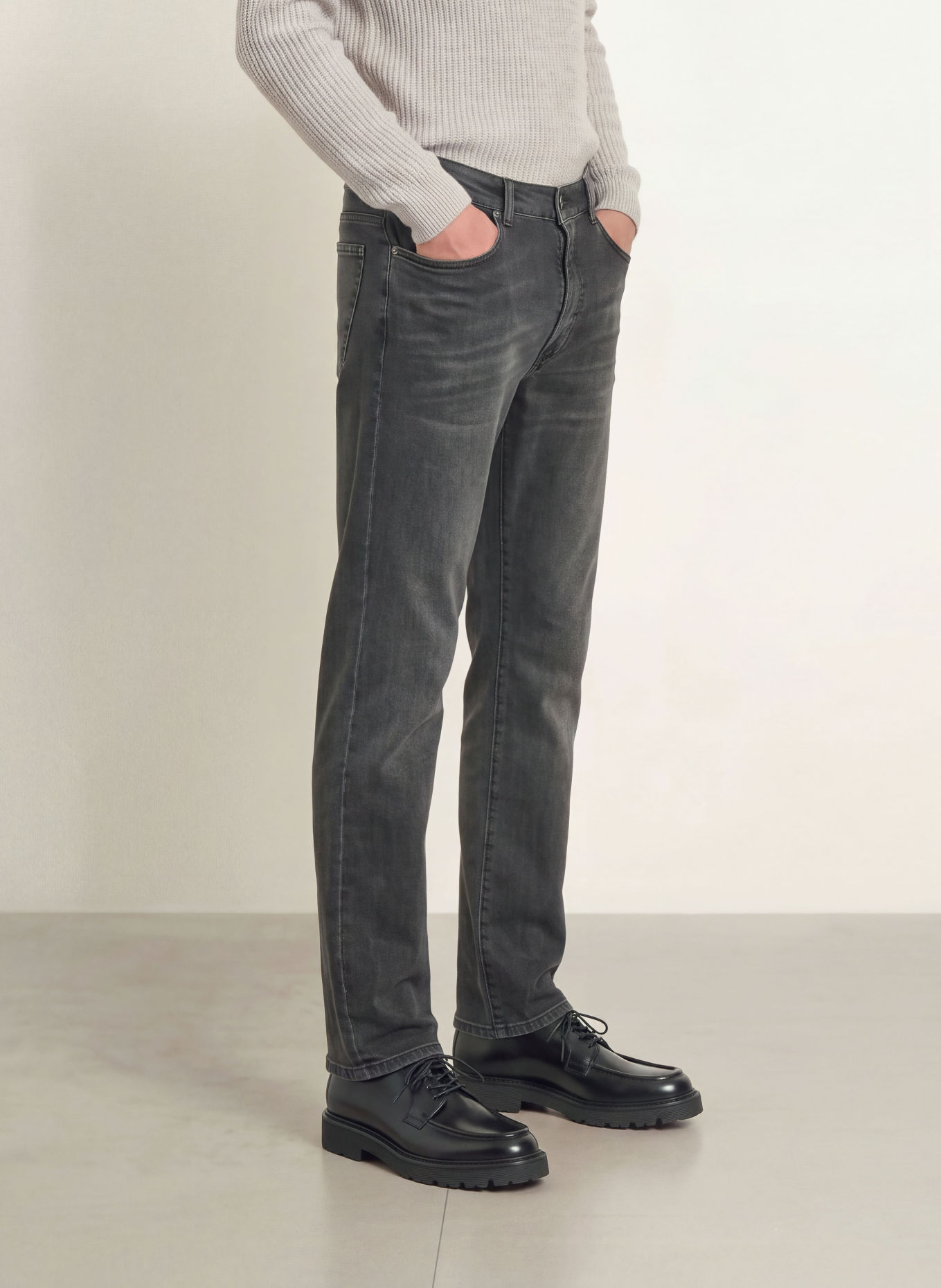 PAUL Blugi PAUL cu croială conică: 4748 Black Denim