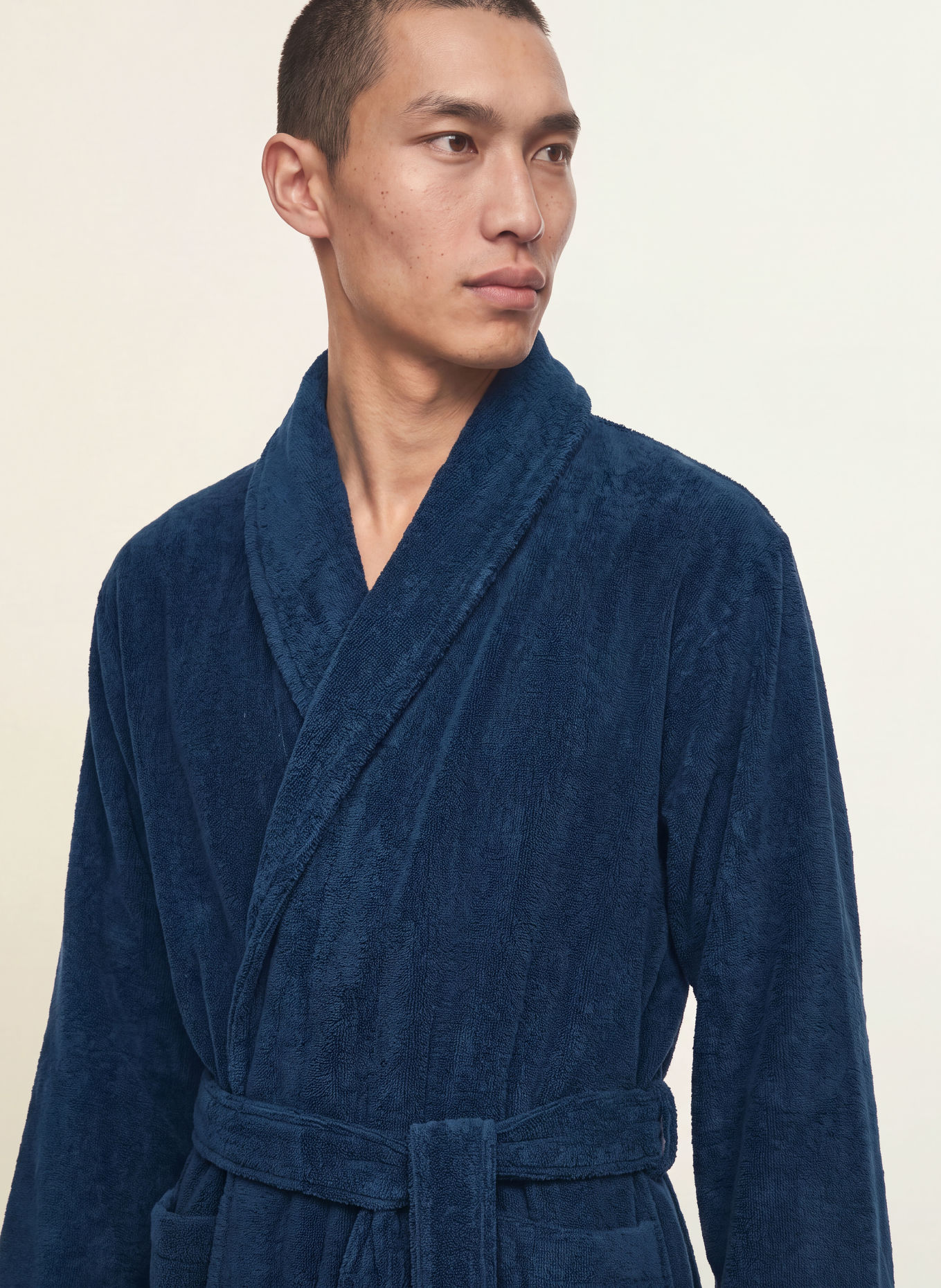 en VOGUE Peignoir unisexe PRIMO: BLEU FONCÉ